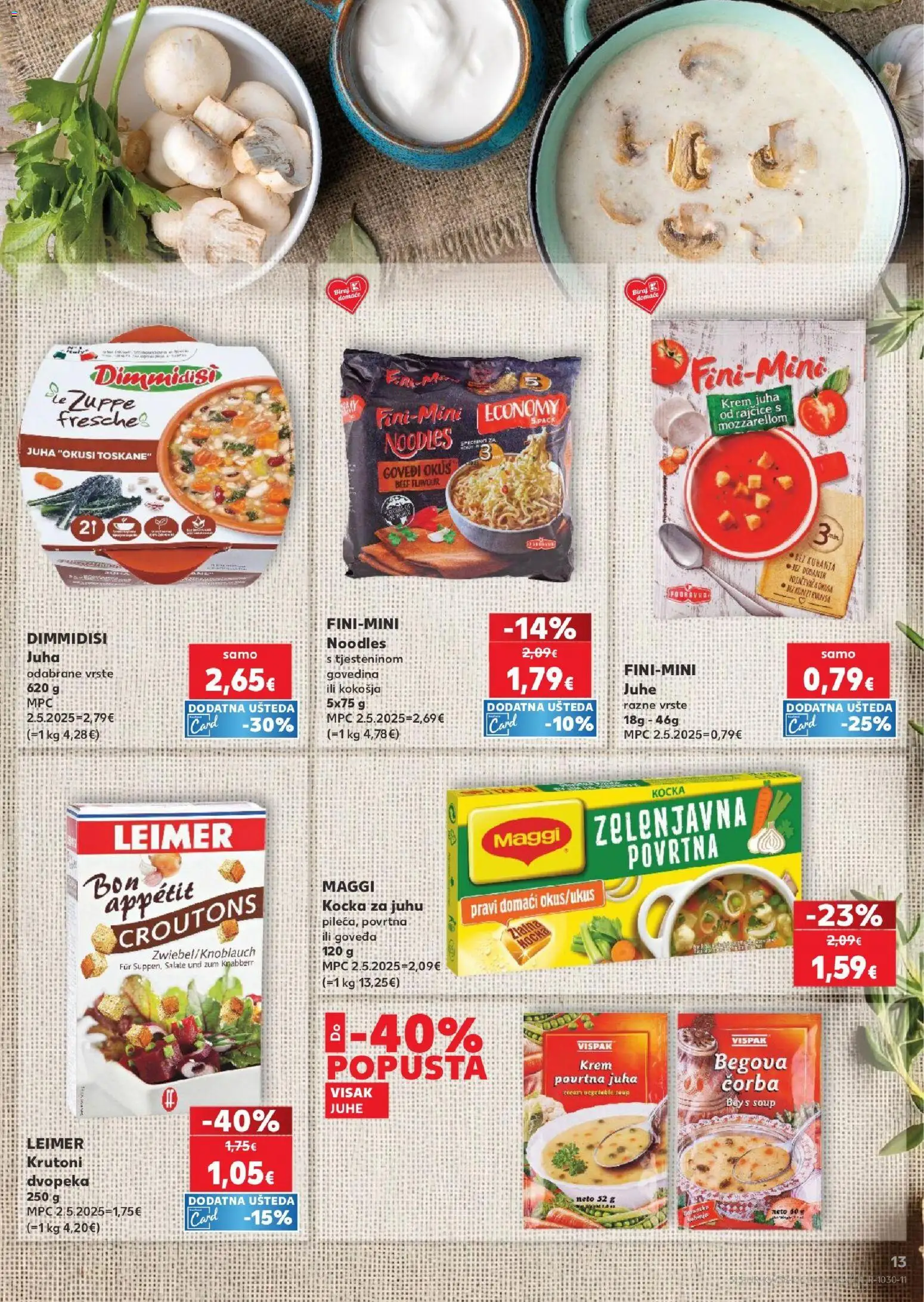 Kaufland katalog | vrijedi od 16.09.2026 | Stranica: 13 | Proizvodi: Rajčice, Juha, Juhe, Kocka za juhu