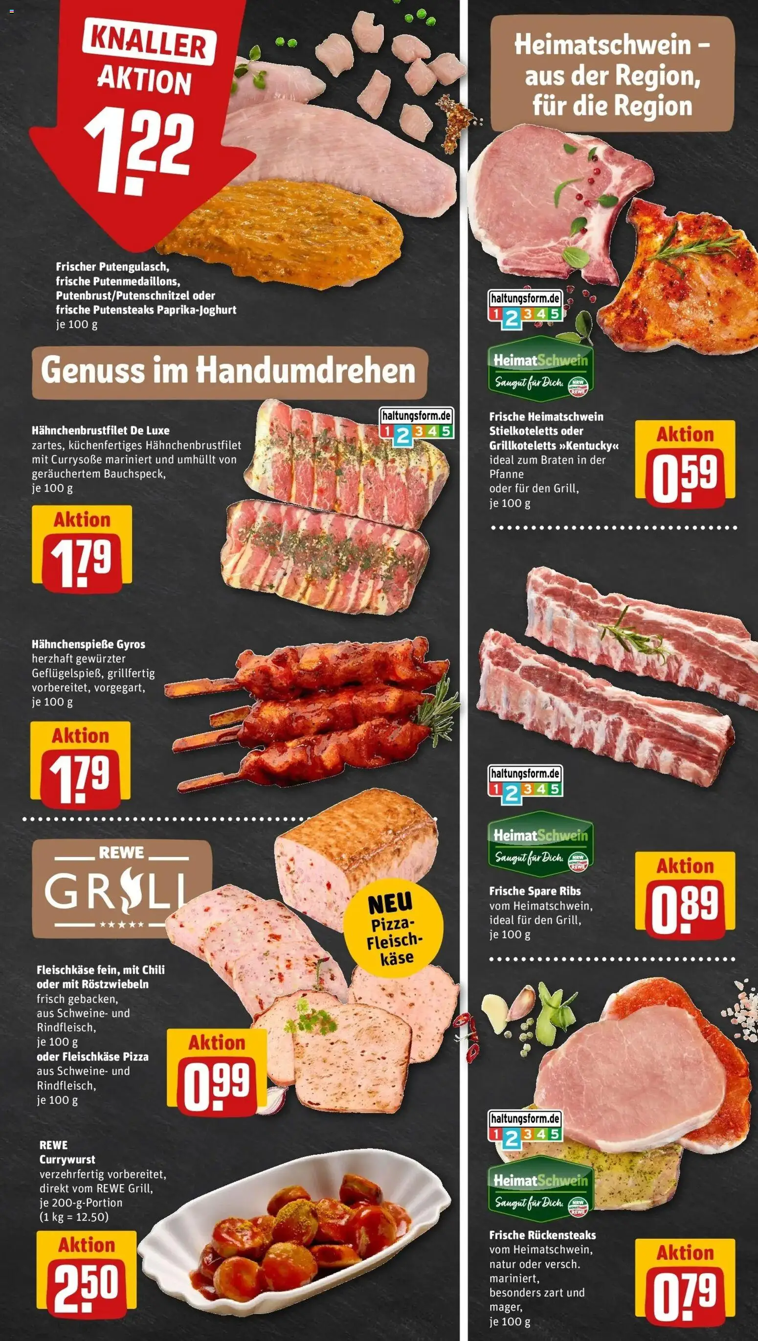 REWE Prospekt ab 05.10.2026 zum Blättern » Angebote | Seite: 11 | Produkte: Käse, Gyros, Chili, Fleisch