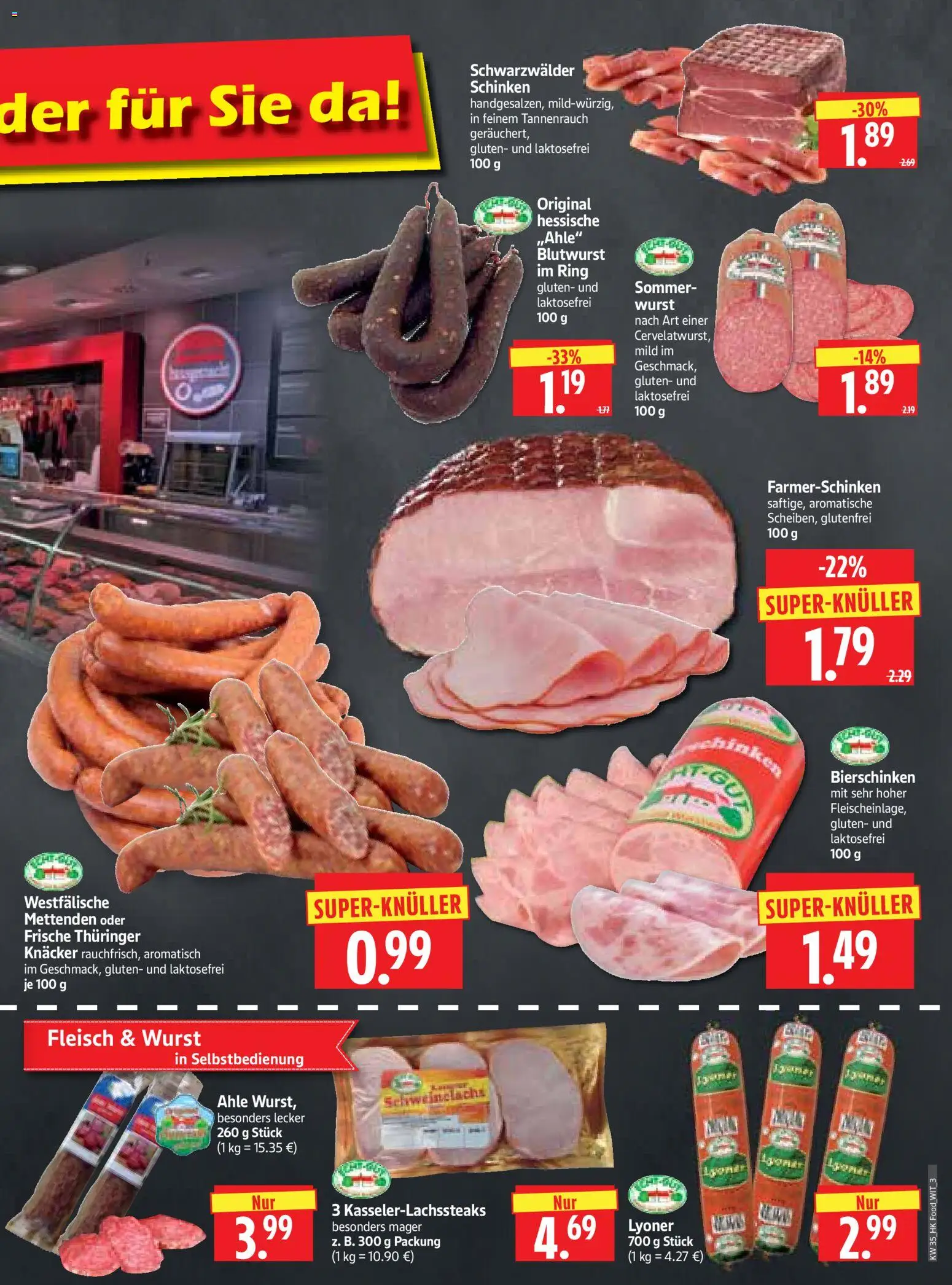 HERKULES Prospekt – gültig ab 24.08.2026 | Seite: 3 | Produkte: Wurst, Schinken, Fleisch