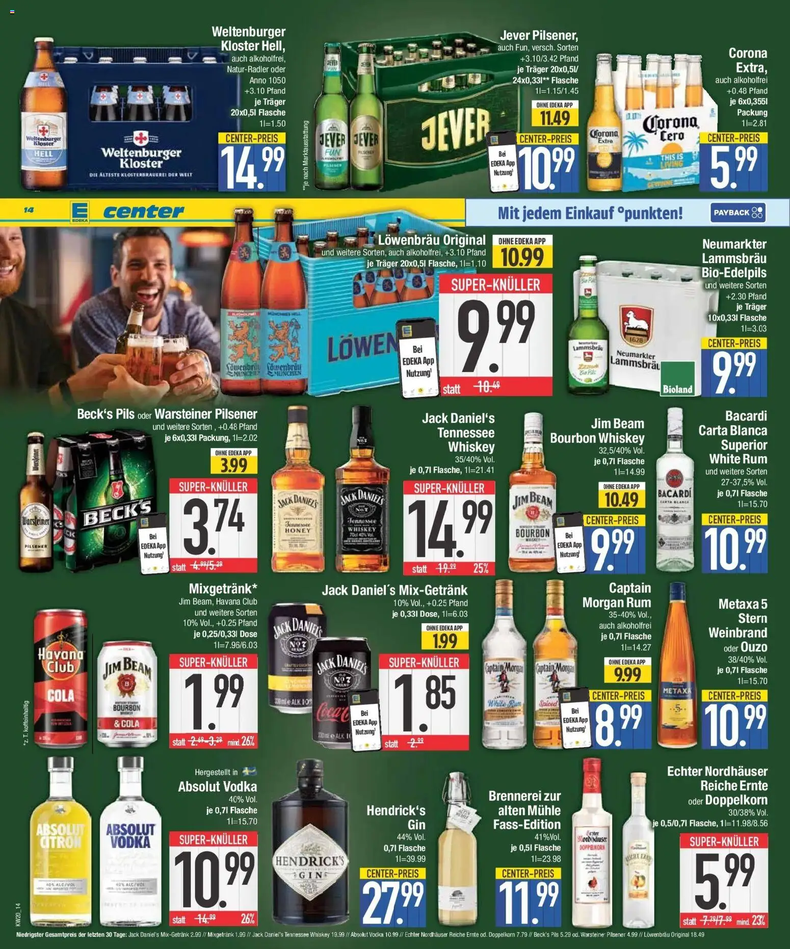 Edeka prospekt Niederwinkling	 – gültig ab 10.05.2026 | Seite: 14 | Produkte: Mühle, Jack Daniel's, Metaxa, Vodka
