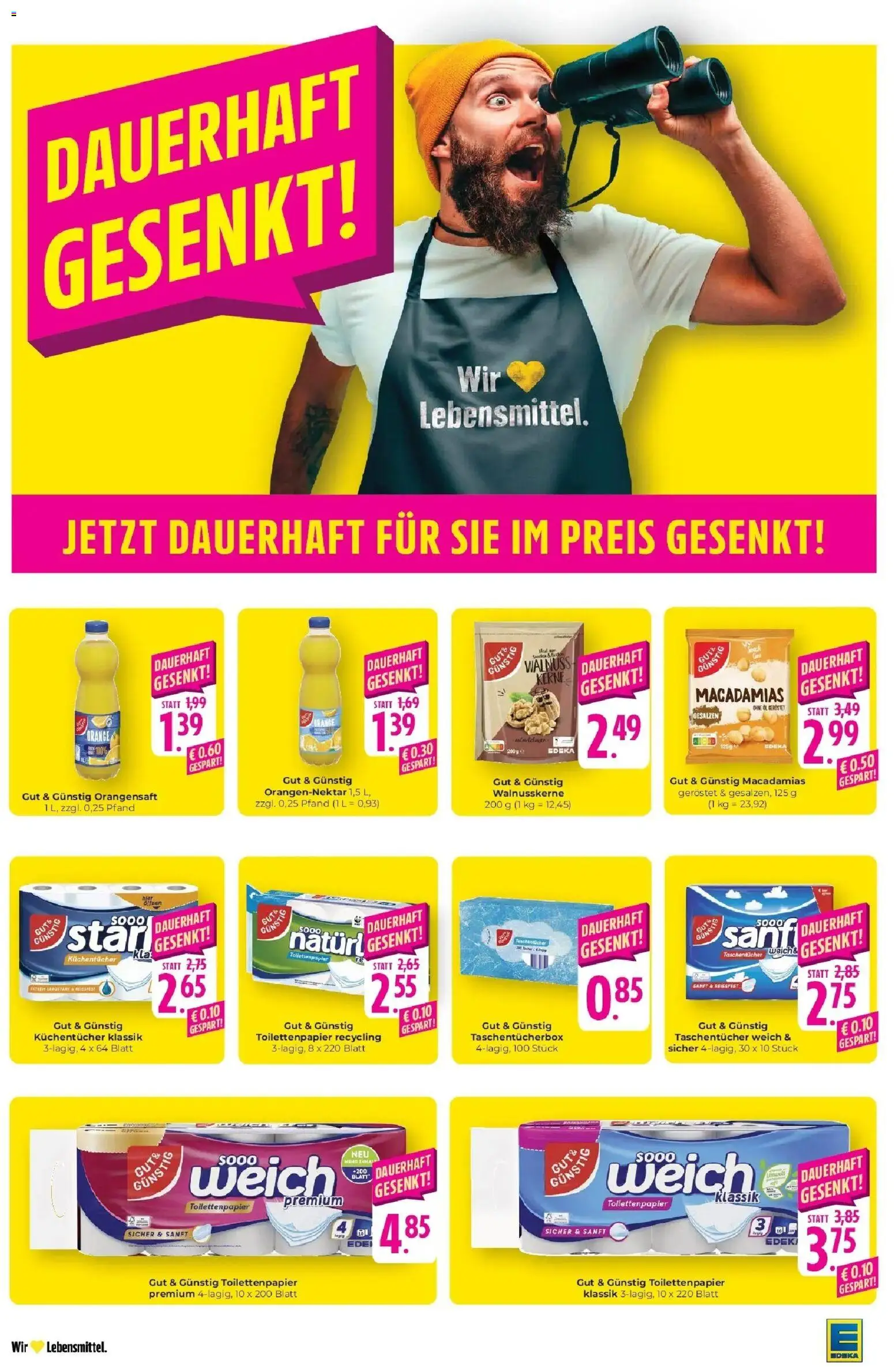 Edeka Prospekt Schliengen (ab 31.08.2026) » Angebote Online | Seite: 19 | Produkte: Öl, Taschentücher, Orangensaft, Toilettenpapier