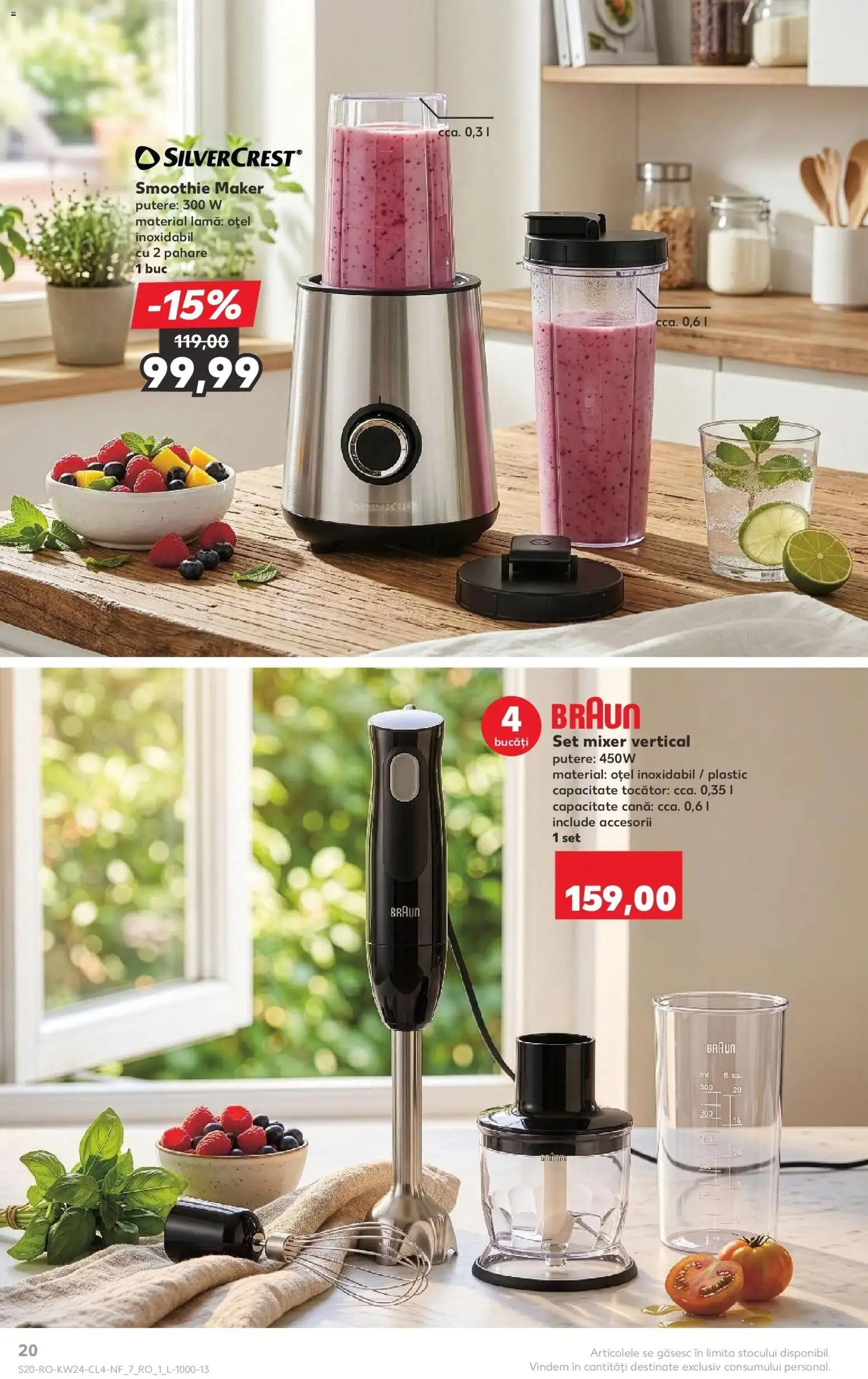 Noul catalog Kaufland – valabil de la 10.06.2026 | Pagină: 20 | Produse: Blender, Pahare, Mixer, Smoothie