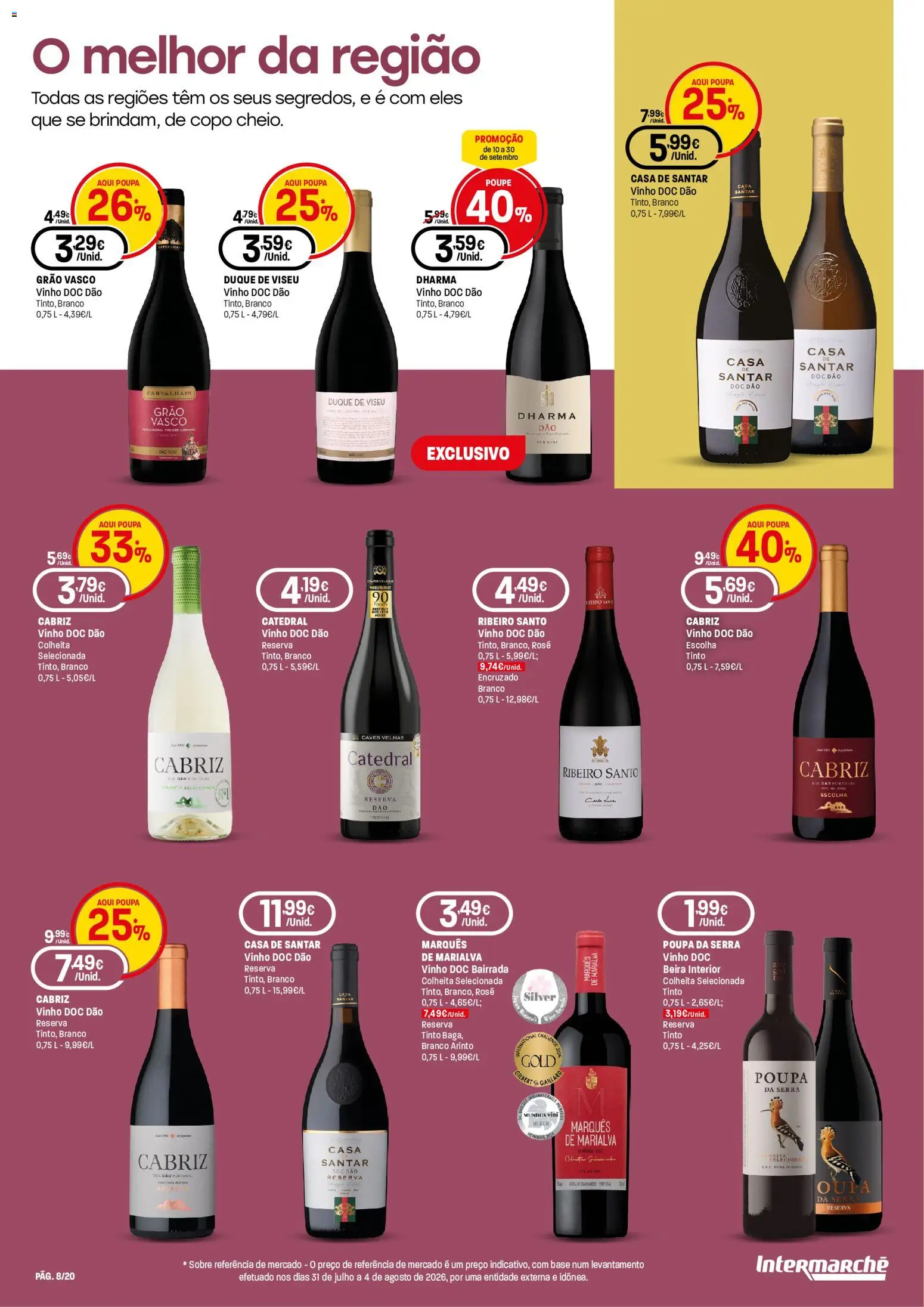Intermarché folheto Especial Vinhos Contact │ válido de 10/09/2026 | Página: 8