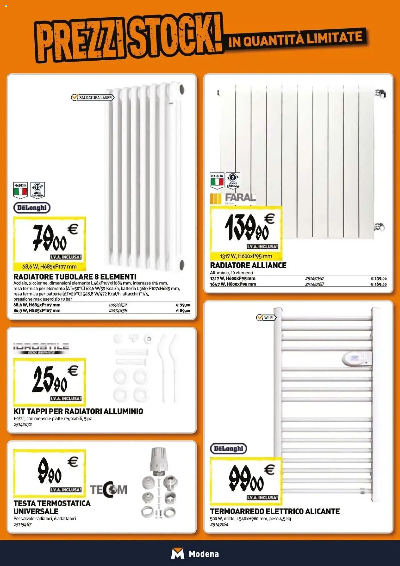 Nuovo TECNOMAT catalogo Modena dal 29/10/2026 > offerte anteprima 🛍️ | Pagina: 6 | Prodotti: Alluminio, Batteria