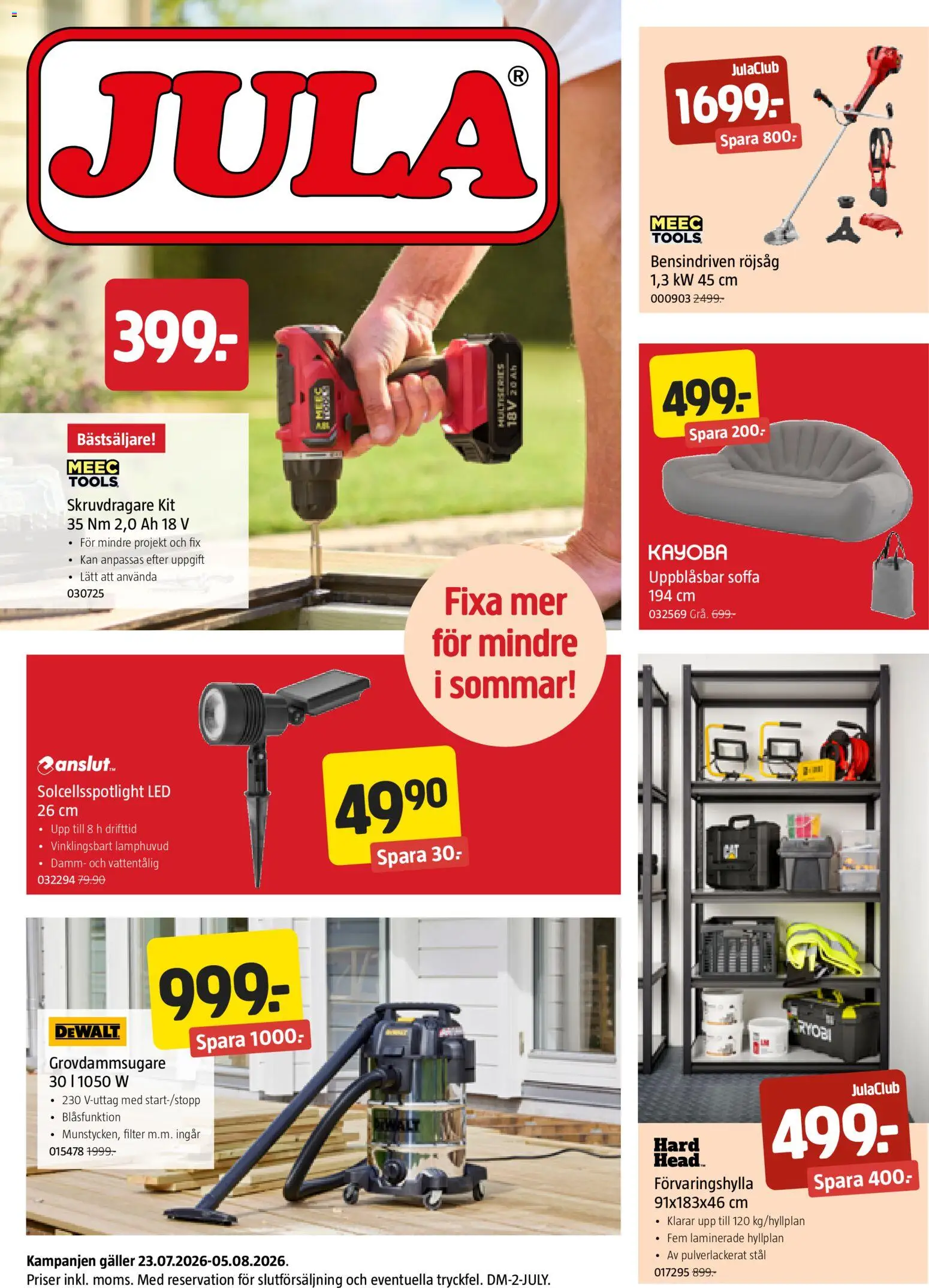 Jula erbjudanden från 23/07/2026 > reklamblad catalogue cover