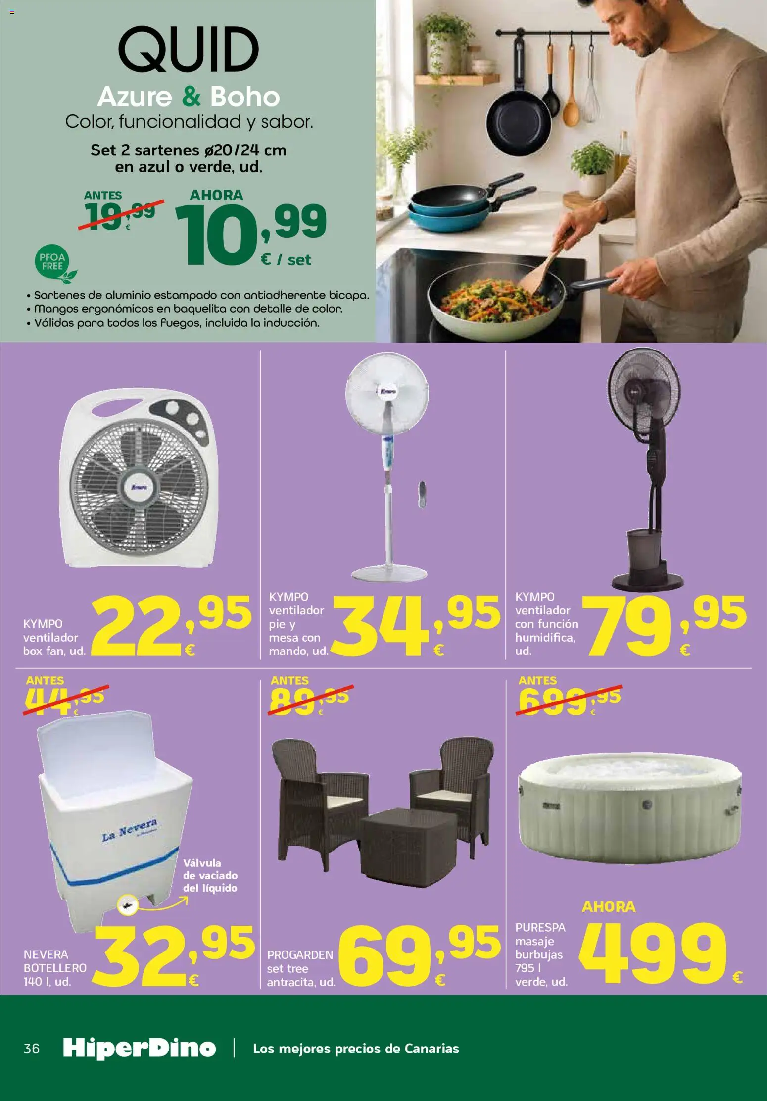 HiperDino folleto │ válido desde el 23/06/2026 | Página: 36 | Productos: Nevera, Ventilador, Mesa