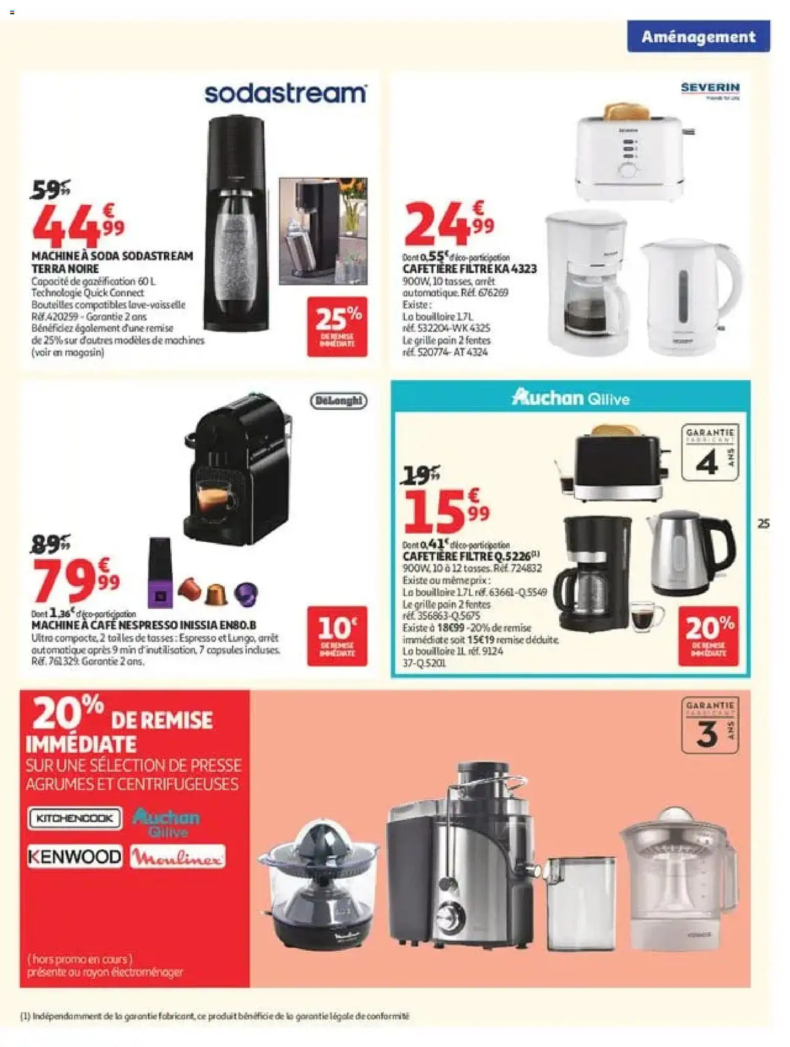 {H1} | Page: 25 | Produits: Filtre, Agrumes, Lave-vaisselle, Delonghi