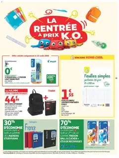 Auchan - Prévisualisation de SAC À DOS L'ETUDIANT, Sac à dos L'Etudiant valide à partir de 18/08/2026 | Page: 41