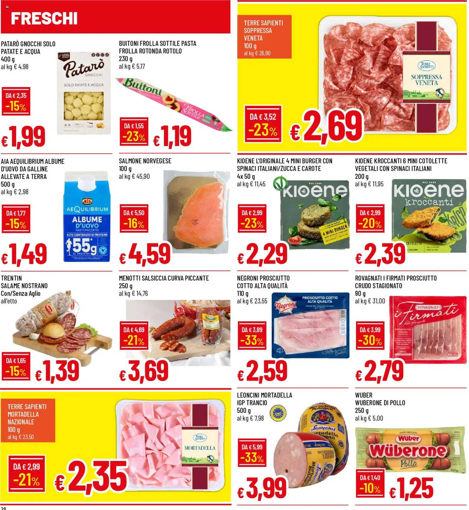 Volantino Galassia del 22/10/2026 | Pagina: 14 | Prodotti: Prosciutto Cotto, Salmone, Salsiccia, Aglio