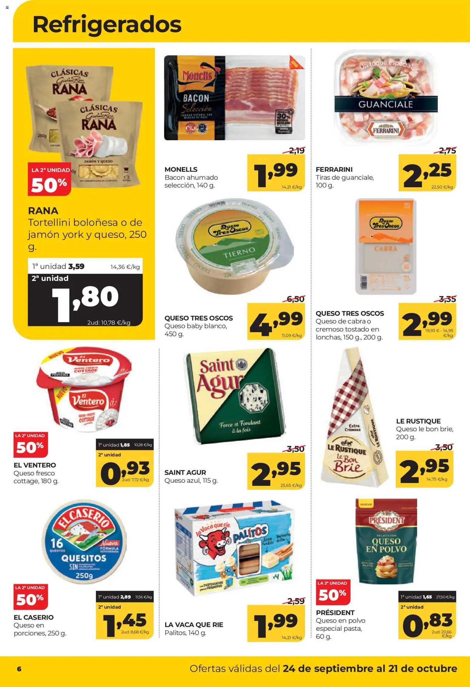 Alimerka folleto Asturias │ válido desde el 24/09/2026 | Página: 6 | Productos: Polvo, Queso, Jamón, Queso de cabra