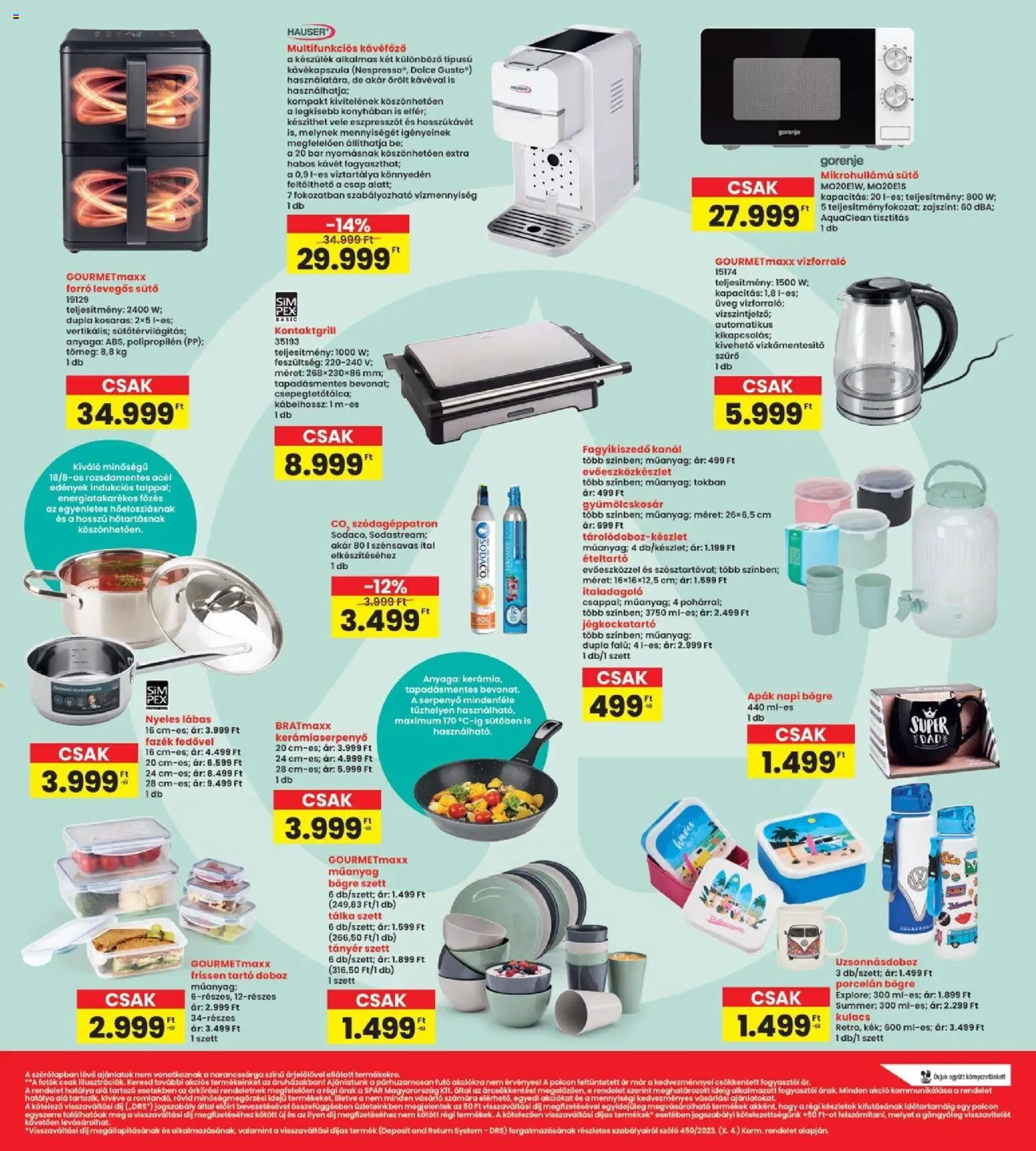 Interspar akciós ujság - amely érvényes a következő dátumtól: 18.06.2026 | Oldal: 17 | Termékek: Edények, Szőlő, Doboz, Serpenyő