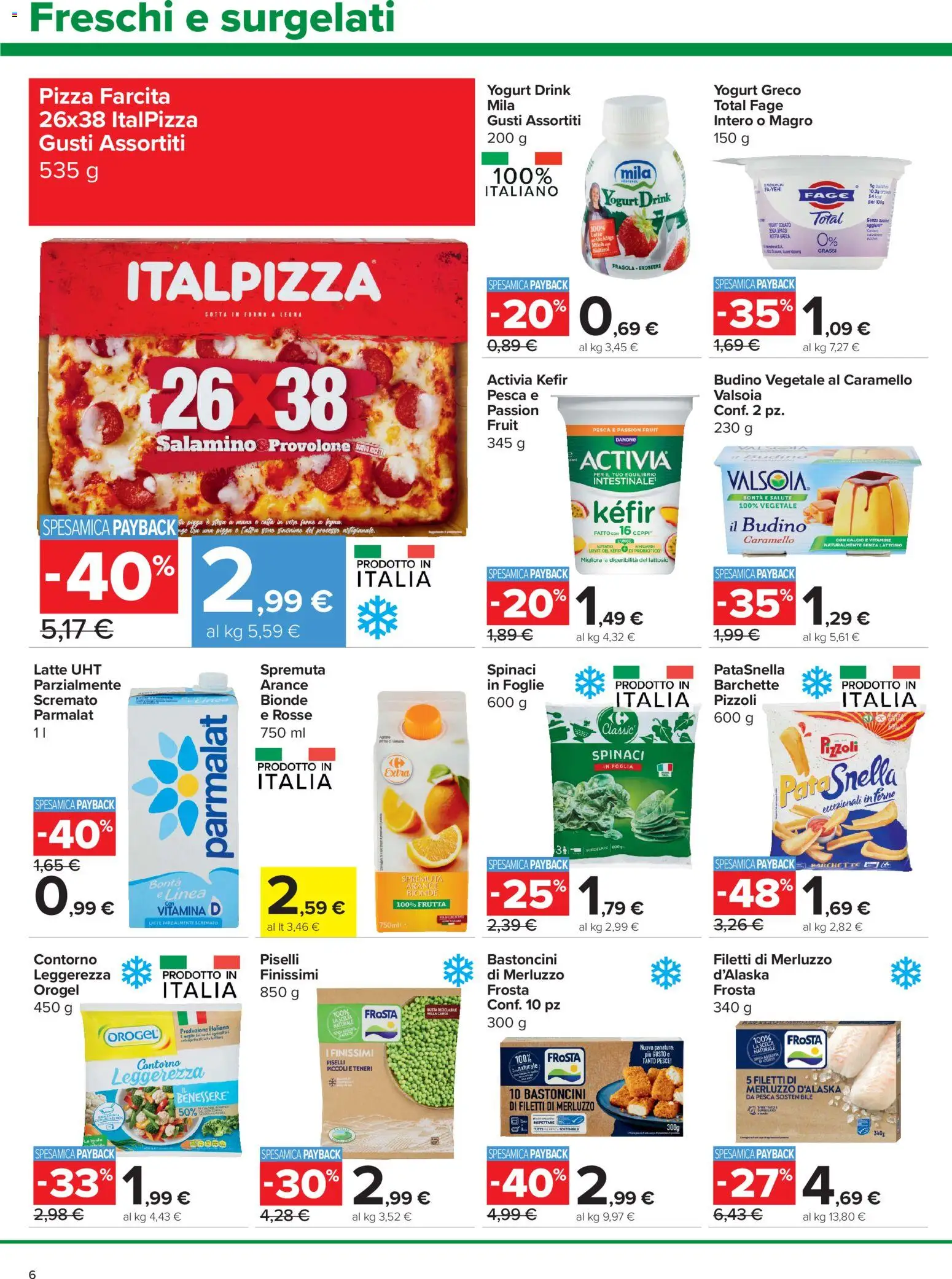 Volantino Carrefour del 18.06.2026 | Pagina: 6 | Prodotti: Yogurt greco, Yogurt, Forno, Latte parzialmente scremato