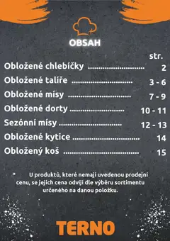 Náhled letáku Terno leták - Grill Zlín – Studená kuchyně od 07.04.2026 | Strana: 2 | Produkty: Talíře, Dorty, Kytice, Koš