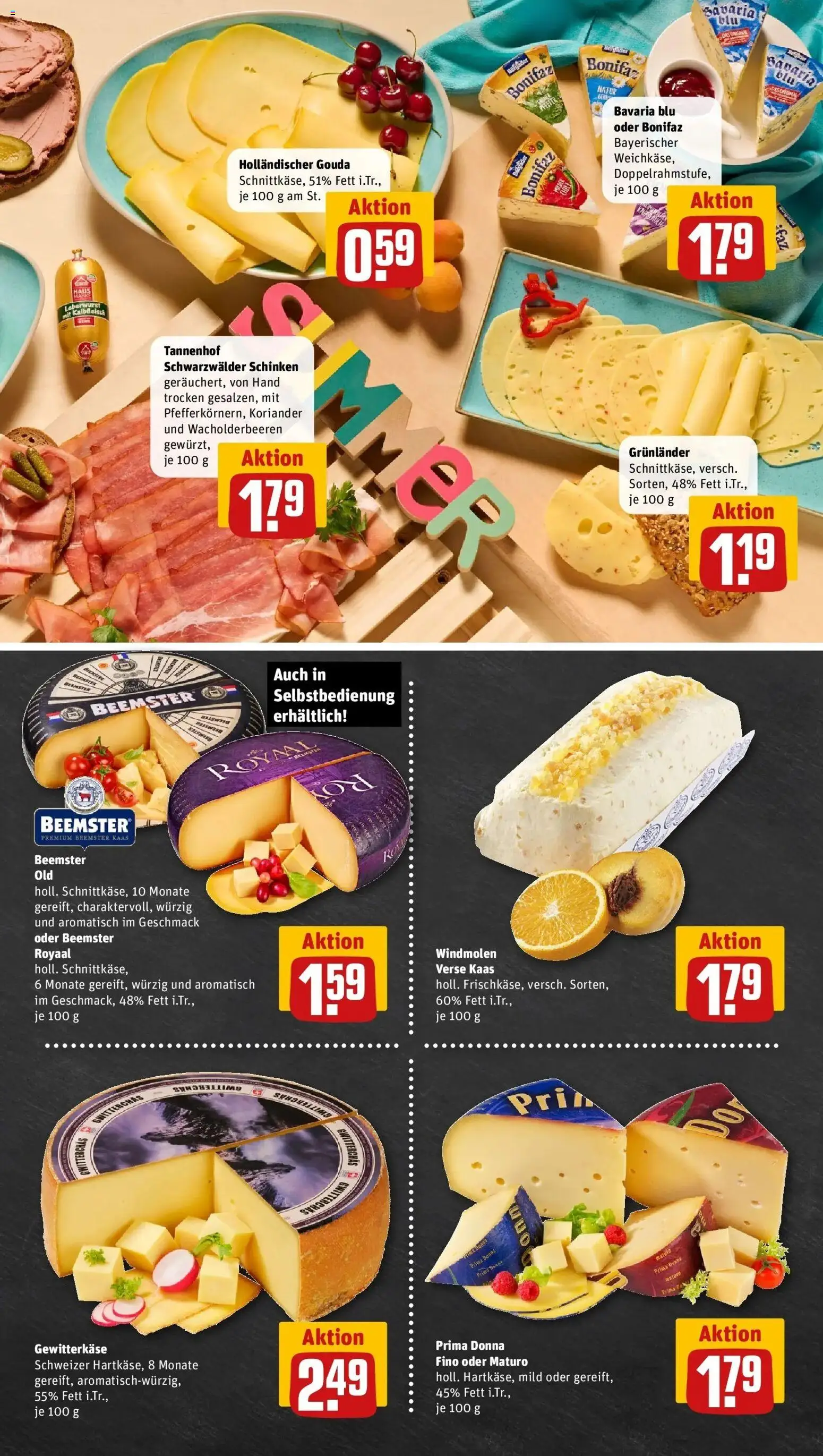 Rewe Prospekt Gladbeck – gültig ab 13.07.2026 | Seite: 9 | Produkte: Gouda, Grunlander, Schinken