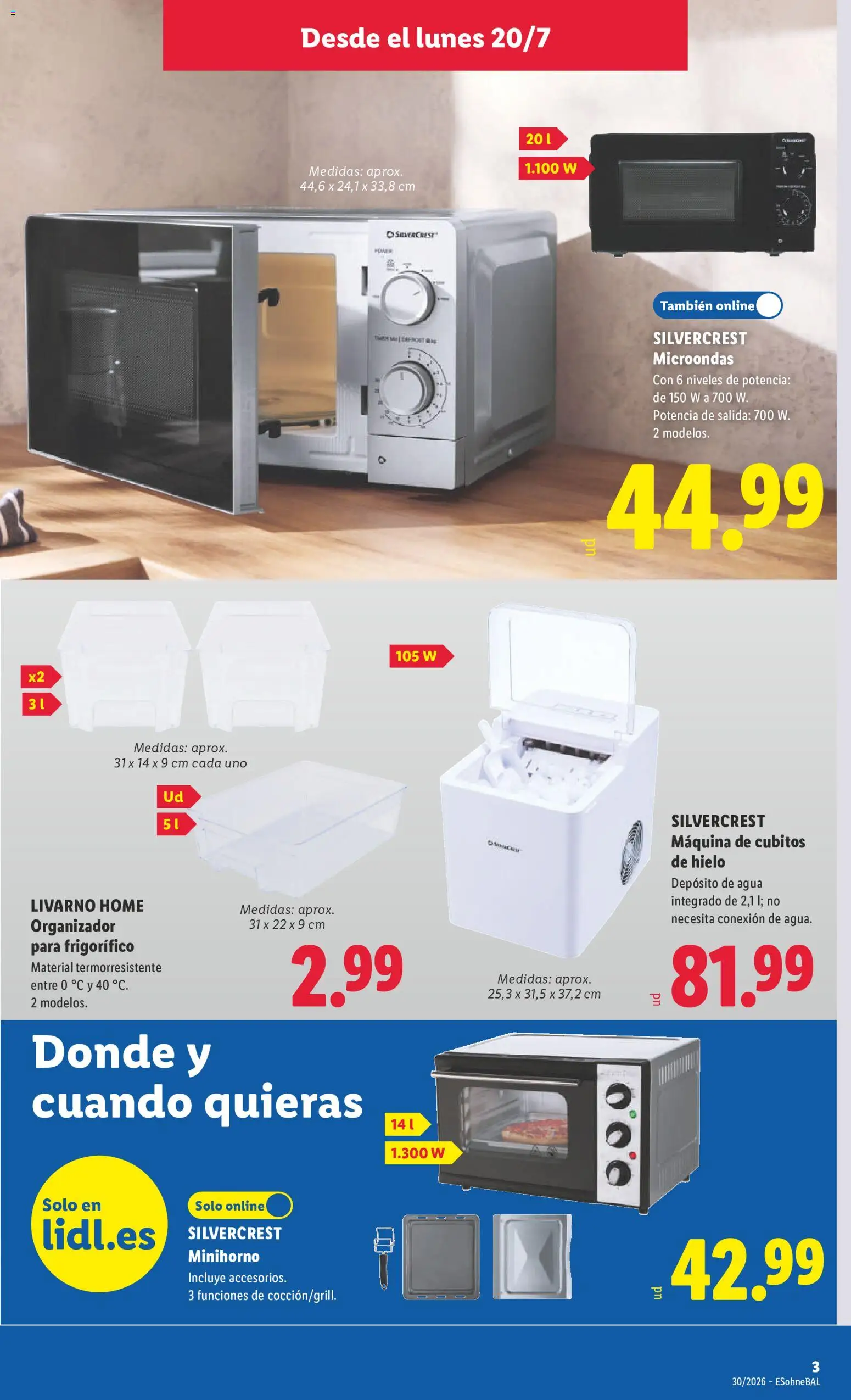 Lidl folleto de bazar │ válido desde el 20/07/2026 | Página: 9 | Productos: Ηλεκτρονικα ειδη, Organizador