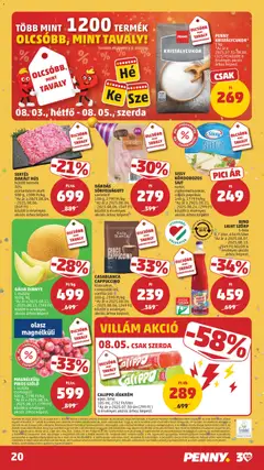 SERTÉS DARÁLT HÚS hűtött termék 30%, zsírtartalom alatt 500 g, 1398 Ft/kg - amely érvényes a következő dátumtól: 2026.07.30. | Oldal: 23