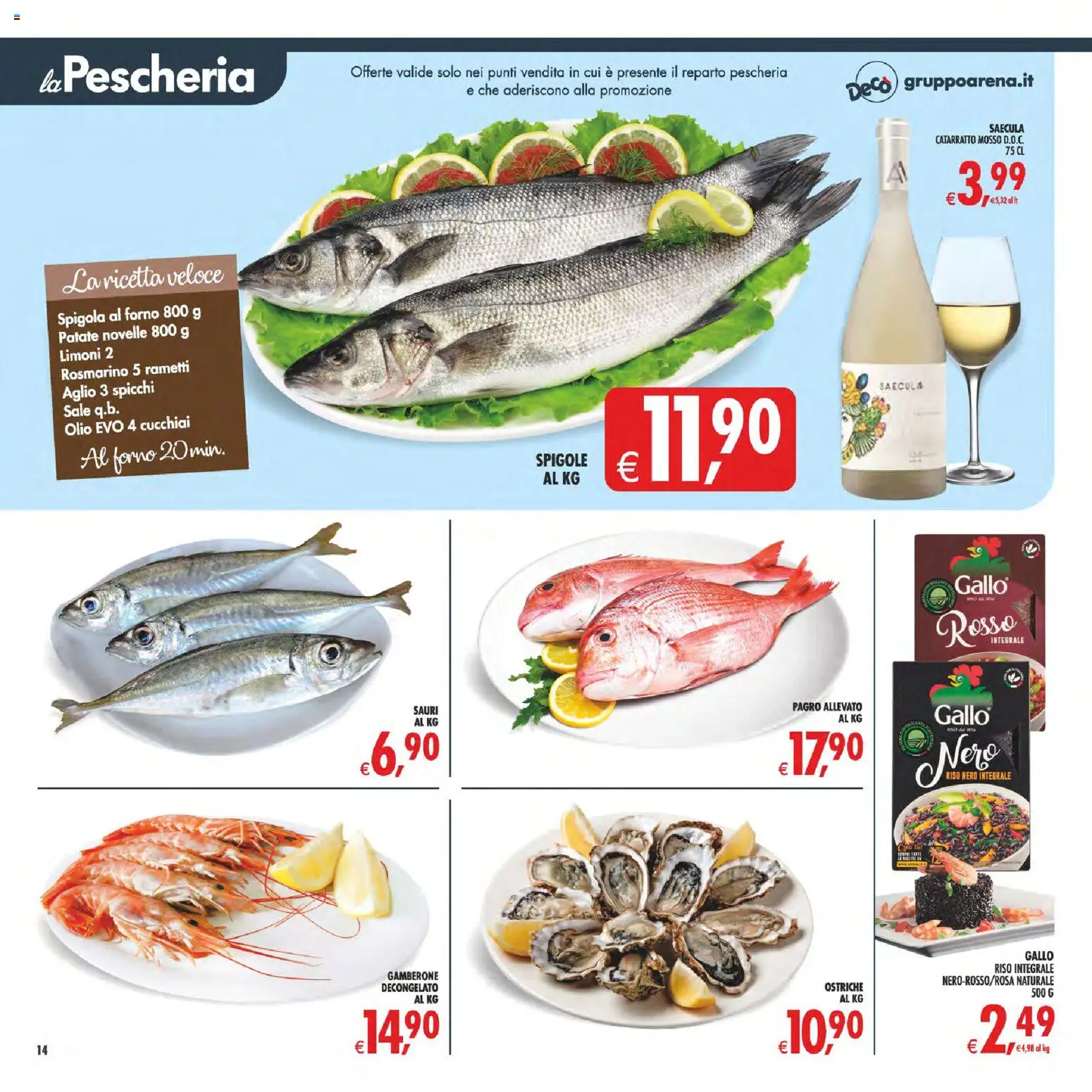 Volantino Decò del 08.05.2026 | Pagina: 15 | Prodotti: Olio, Aglio, Spigola, Forno