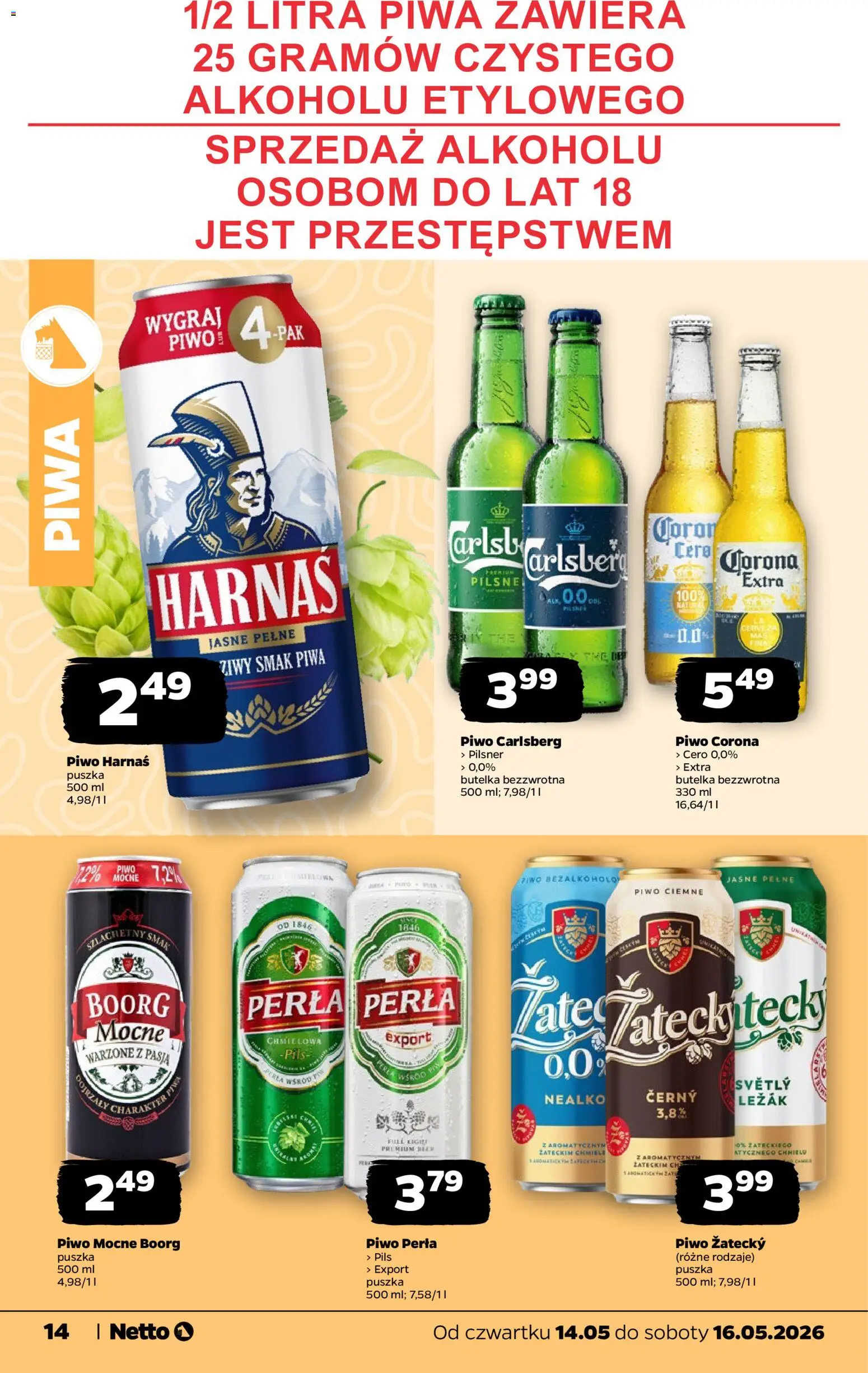 Netto gazetka od czwartku spożywcza od 14.05.2026 | Strona: 14