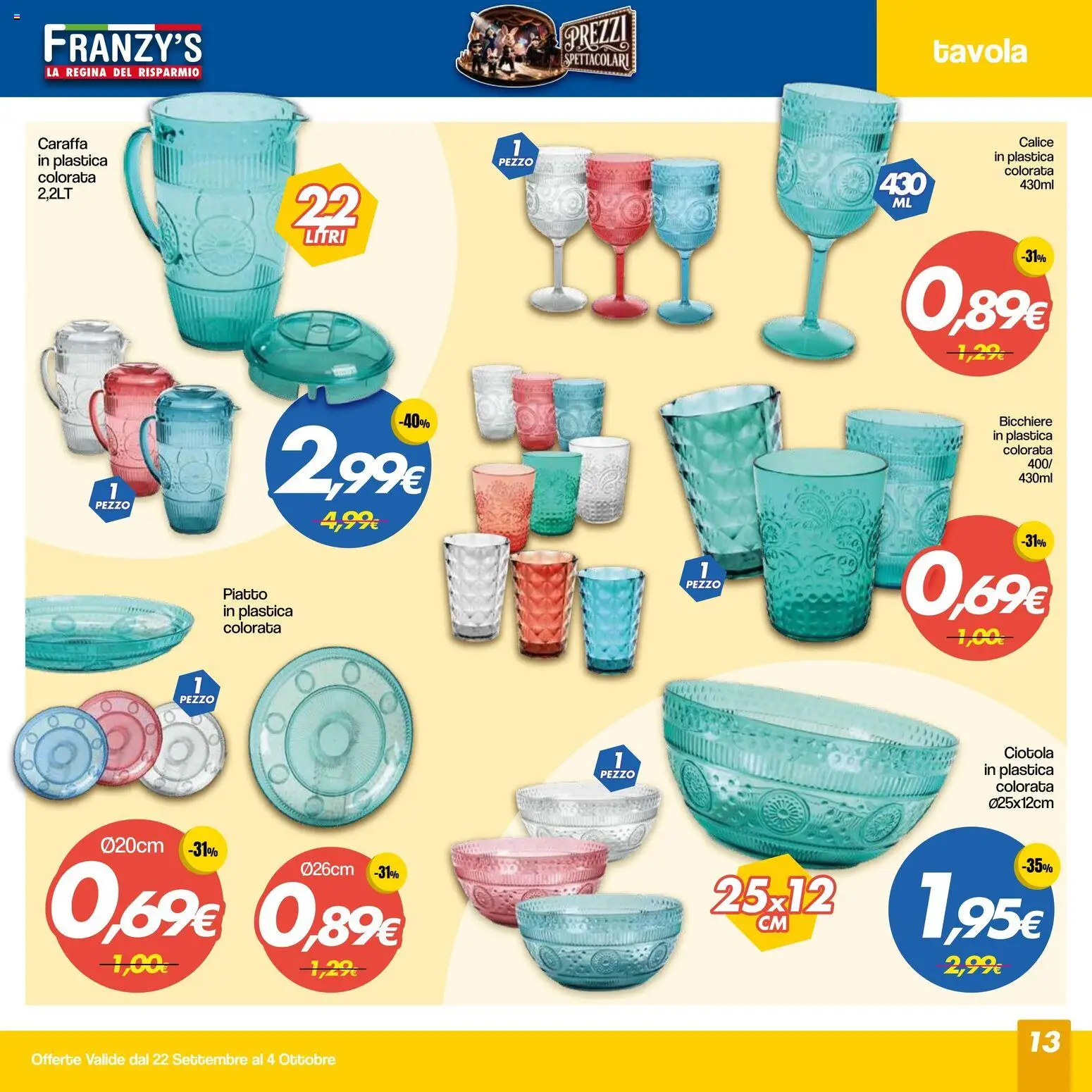 Volantino Franzy's del 22/09/2026 | Pagina: 13