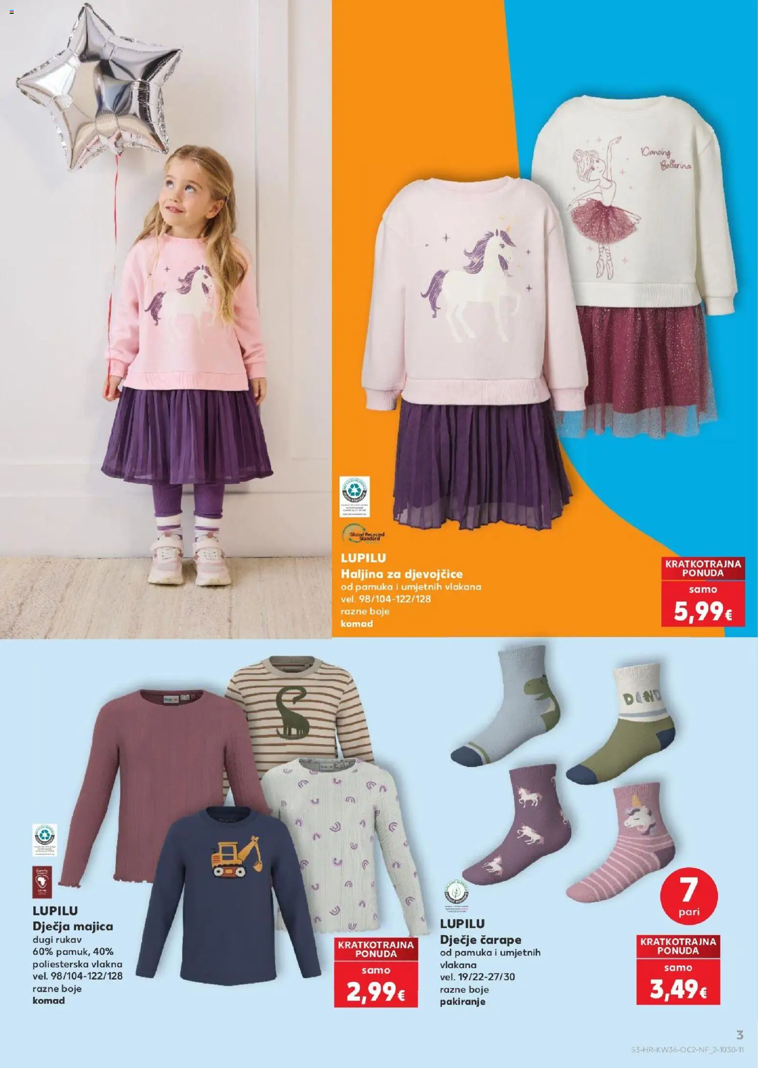 Kaufland katalog | vrijedi od 02.09.2026 | Stranica: 3 | Proizvodi: Majica, Čarape, Haljina