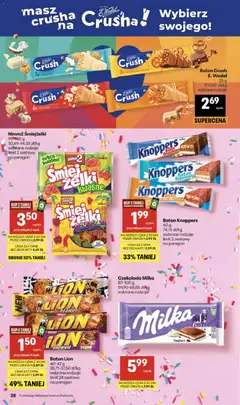 Pogląd oferty "Delikatesy Centrum gazetka" - ważna od 07.05.2026 | Strona: 28 | Produkty: Czekolada milka, Milka, Baton, Popcorn