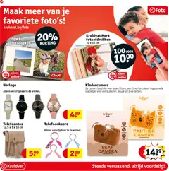 Horloge, Horloge, alleen verkrijgbaar in de winkel. - Voorbeeld van een folder van Kruidvat, geldig van 28.04.2026 | Pagina: 62 | Producten: Horloge, Camera