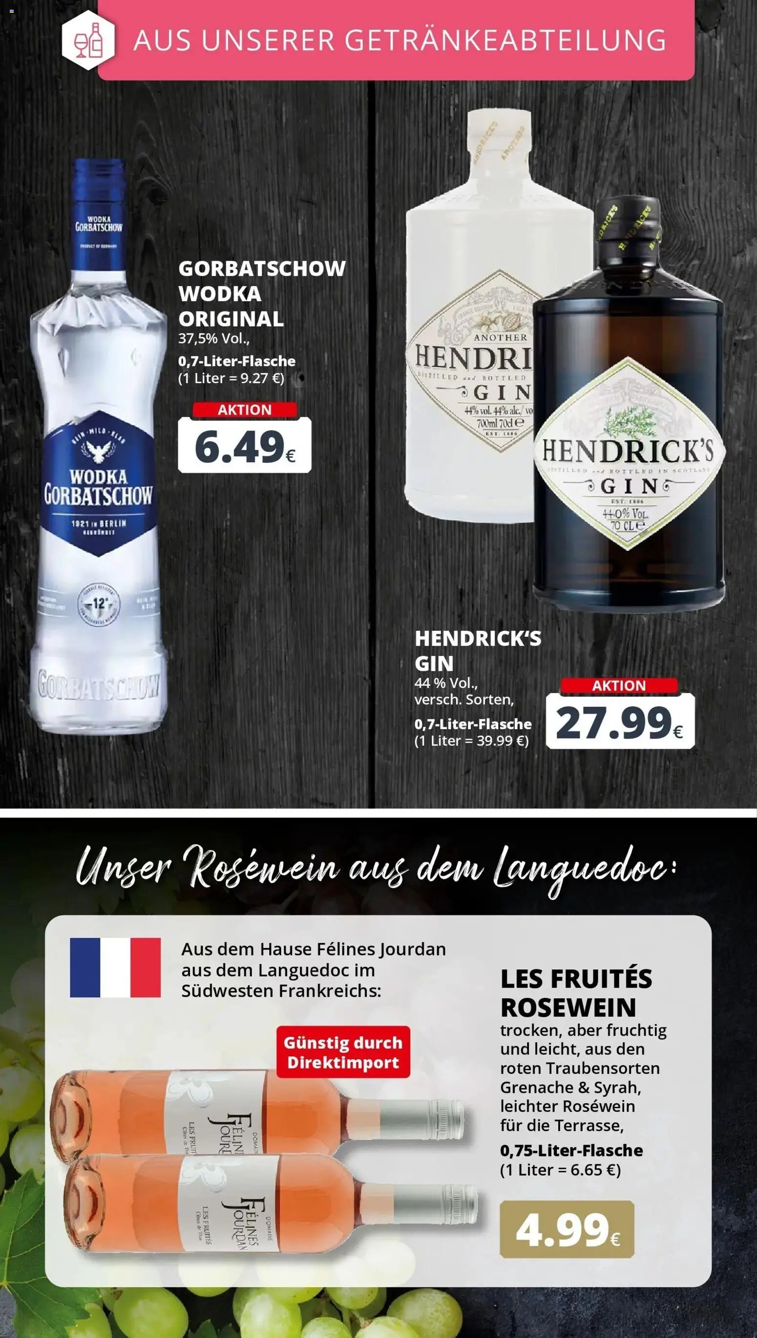 REWE Prospekt ab 31.08.2026 zum Blättern » Angebote | Seite: 19 | Produkte: Rosewein, Wodka gorbatschow, Wodka