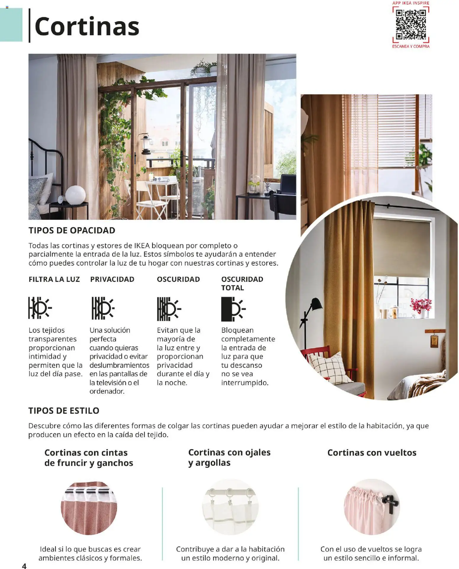 IKEA - Cortinas y estores │ válido desde el 01/09/2026 | Página: 4 | Productos: Té, Televisión