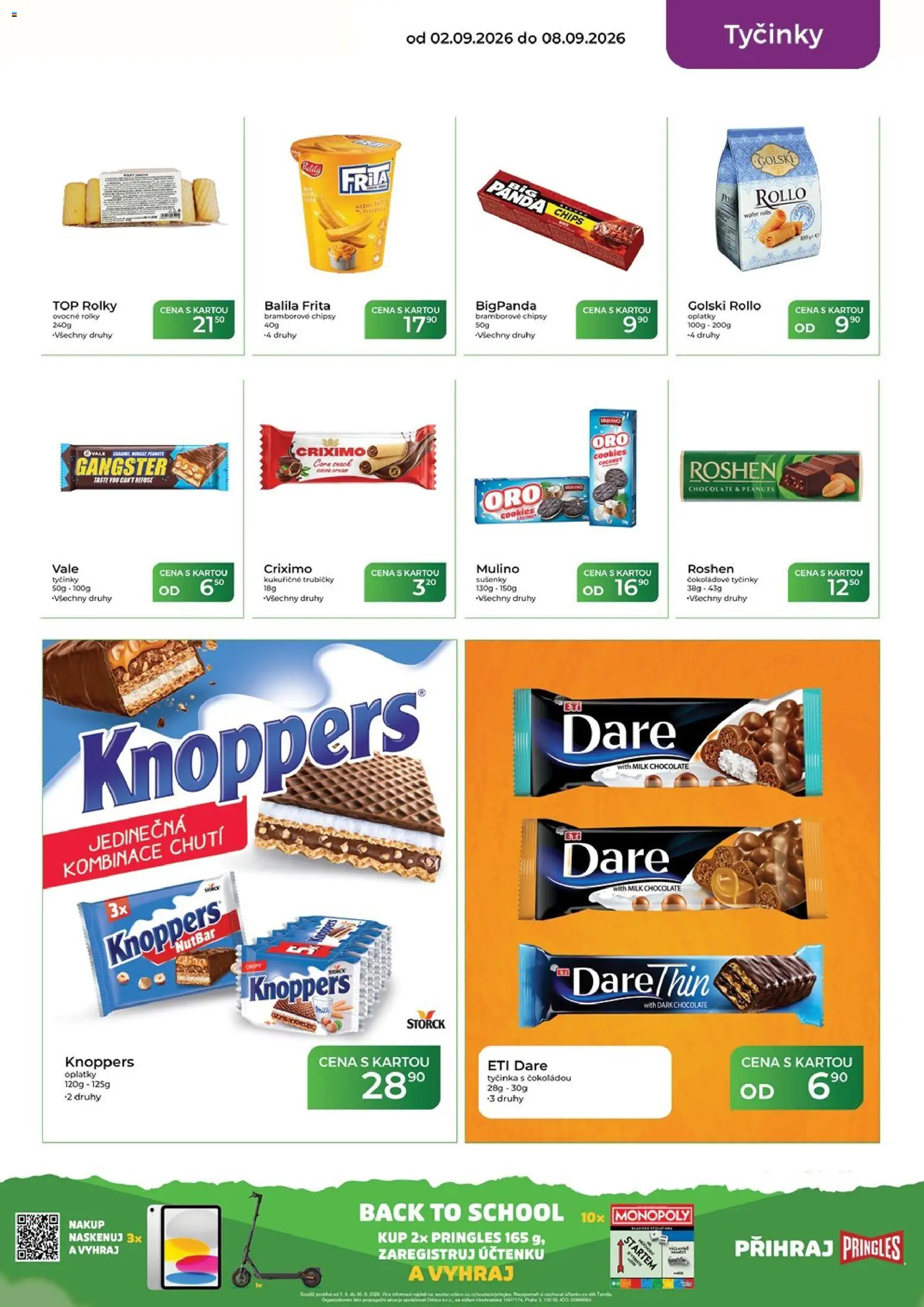 Tamda Foods leták od 02.09.2026 | Strana: 29 | Produkty: Knoppers, Oplatky, Sušenky, Milk chocolate