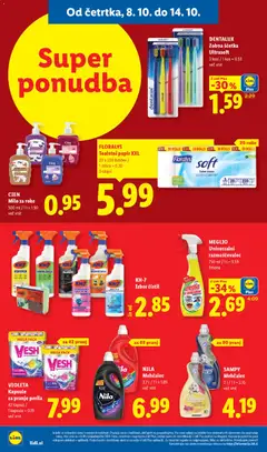 Lidl katalog akcije – veljaven od 08.10.2026 | Stran: 24 | Izdelki: Kapsule za pranje perila, Mehčalec, Milo, Zobna scetka