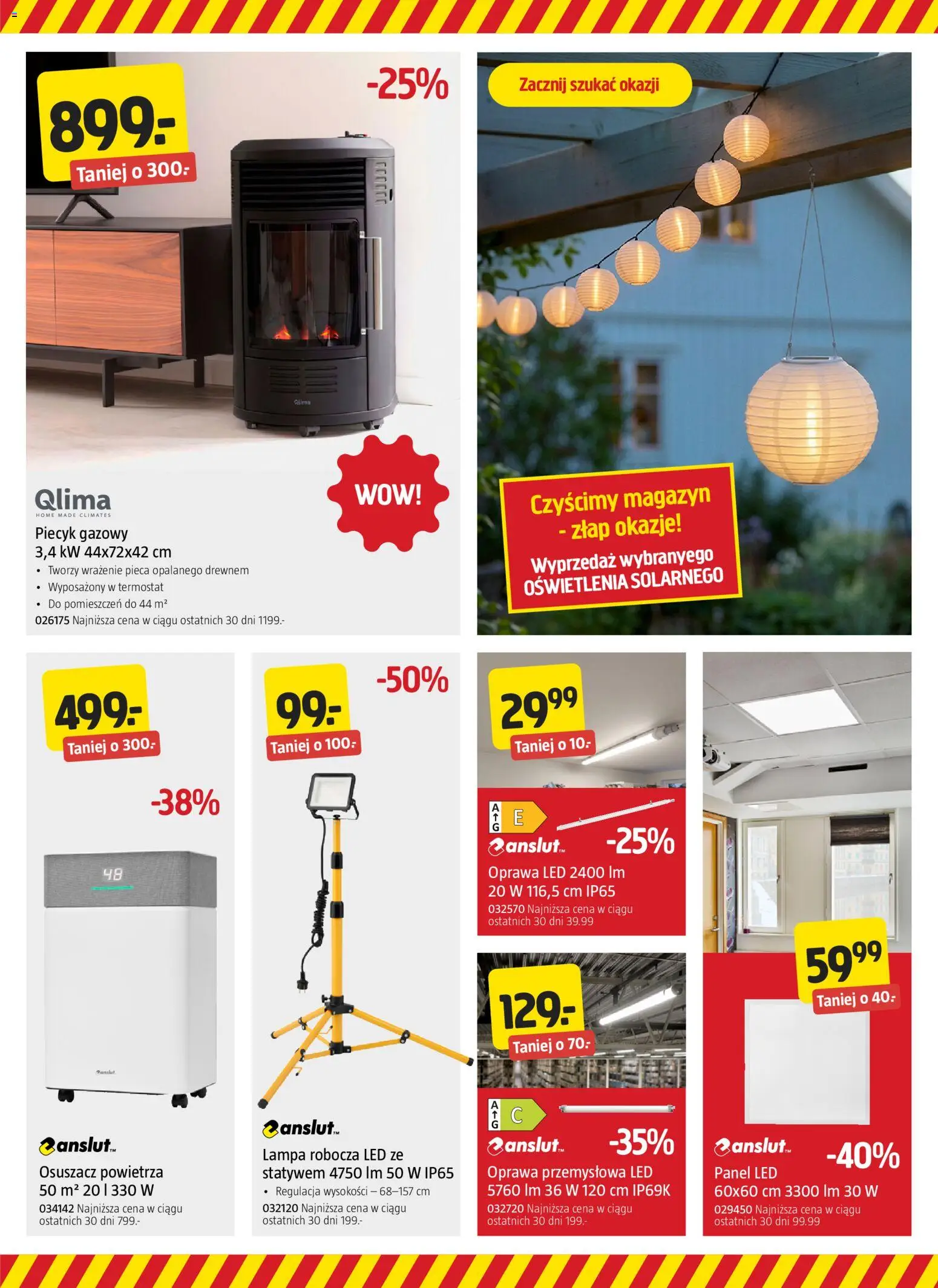 Jula gazetka od 20.08.2026 | Strona: 9 | Produkty: Osuszacz powietrza, Piecyk, Lampa