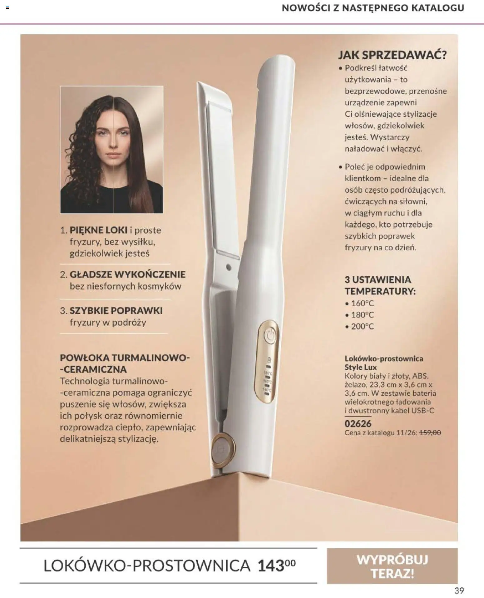 Avon Katalog Focus 10 2026 od 30.09.2026 | Strona: 39 | Produkty: Kabel, Bateria