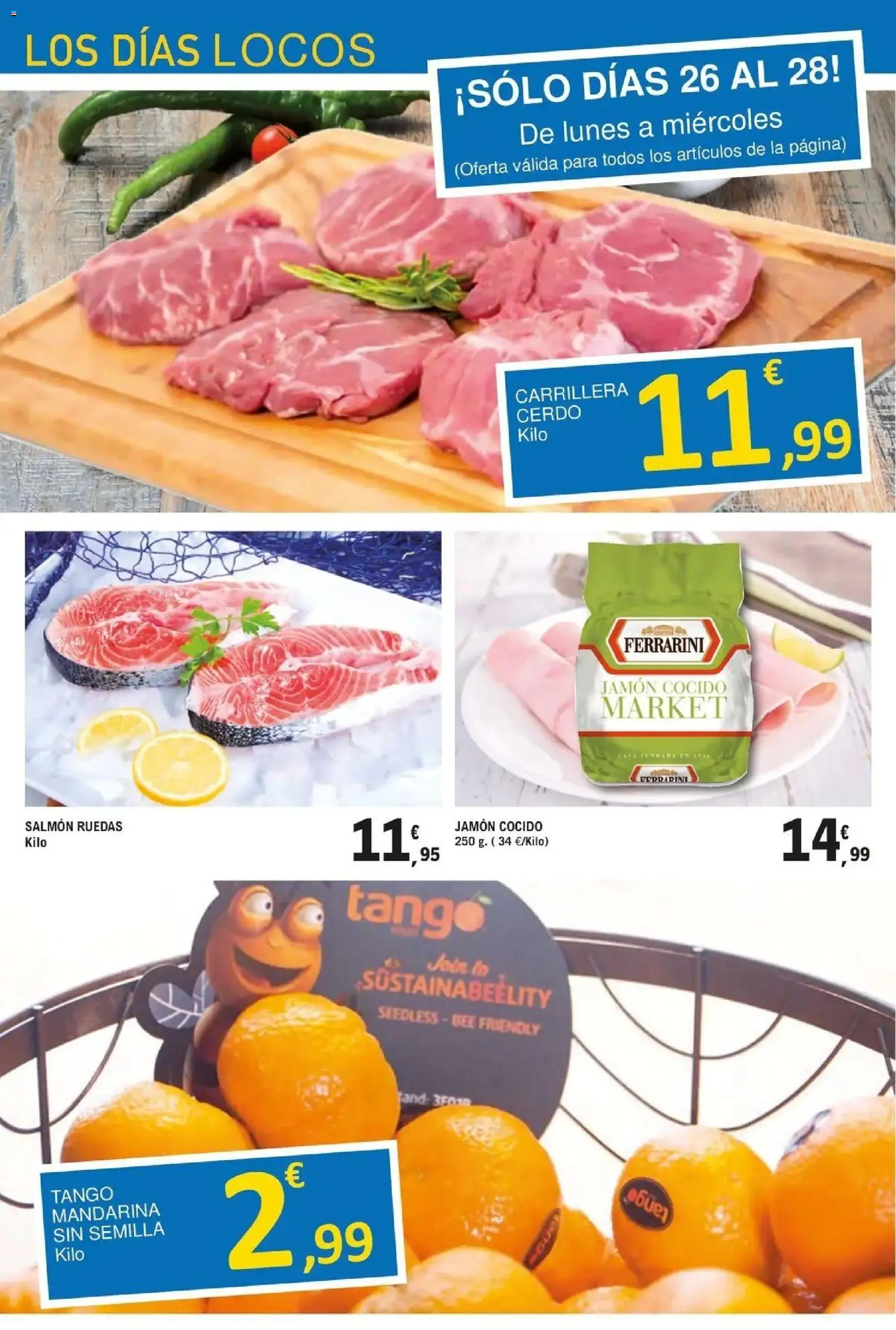 E.Leclerc Alianzas Locales 21/10/2026 - 07/11/2026 | Página: 16 | Productos: Jamón, Jamón cocido, Cerdo, Salmón
