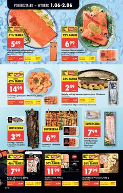 Náhled letáku Biedronka Polsko leták od 01.06.2026 | Strana: 42 | Produkty: Losos, Sushi, Filet, Karty