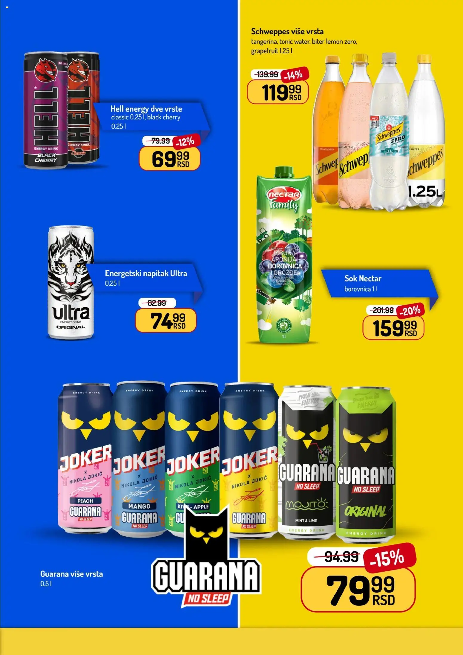 Aman katalog - važi od 08.06.2026 | Strana: 21 | Proizvode: Hell, Borovnica, Schweppes, Sok