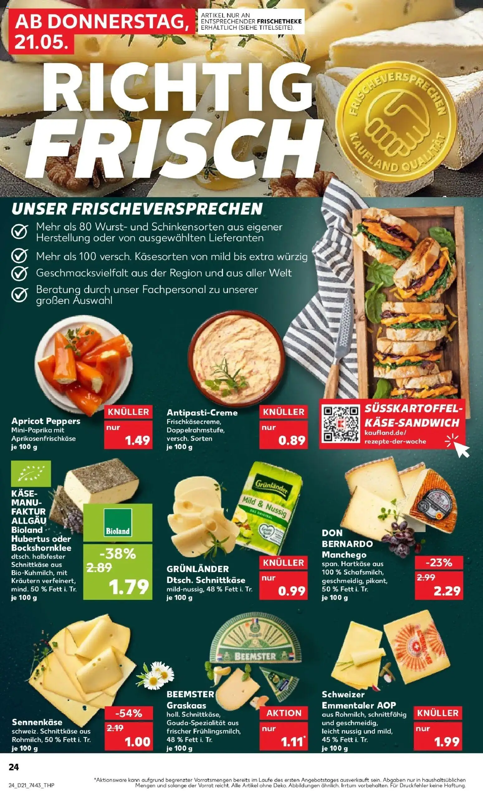 Kaufland Prospekt Gevelsberg – gültig ab 18.05.2026 | Seite: 29 | Produkte: Käse, Grunlander, Wurst