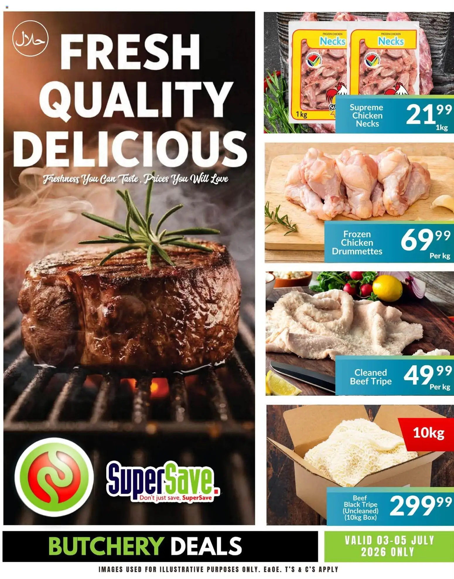 New Super Save catalogue – valid from 03/07/2026 | Page: 3 | Products: Box, Chicken, Beef