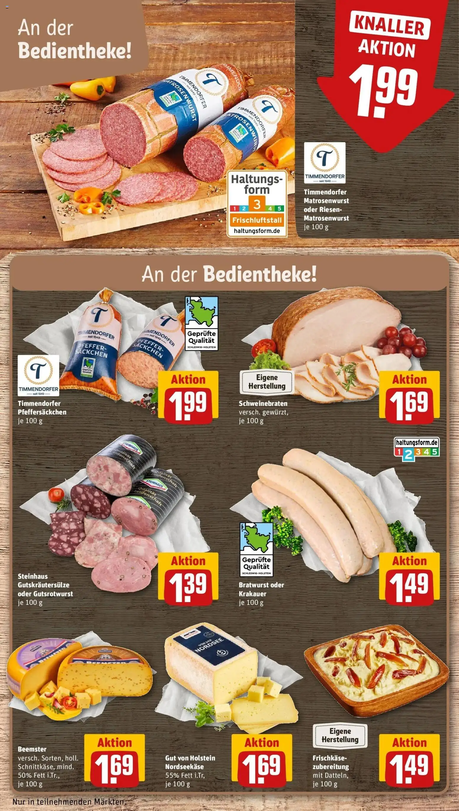 Rewe Prospekt Drochtersen	 – gültig ab 10.05.2026 | Seite: 13 | Produkte: Bratwurst, Pfeffer, Frischkase