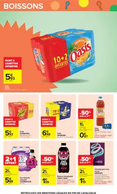 Carrefour - Prévisualisation de Carrefour catalogue valide à partir de 08/09/2026 | Page: 57 | Produits: Pêche, Chewing-gum sans sucres, Eau minérale naturelle, Bouteille