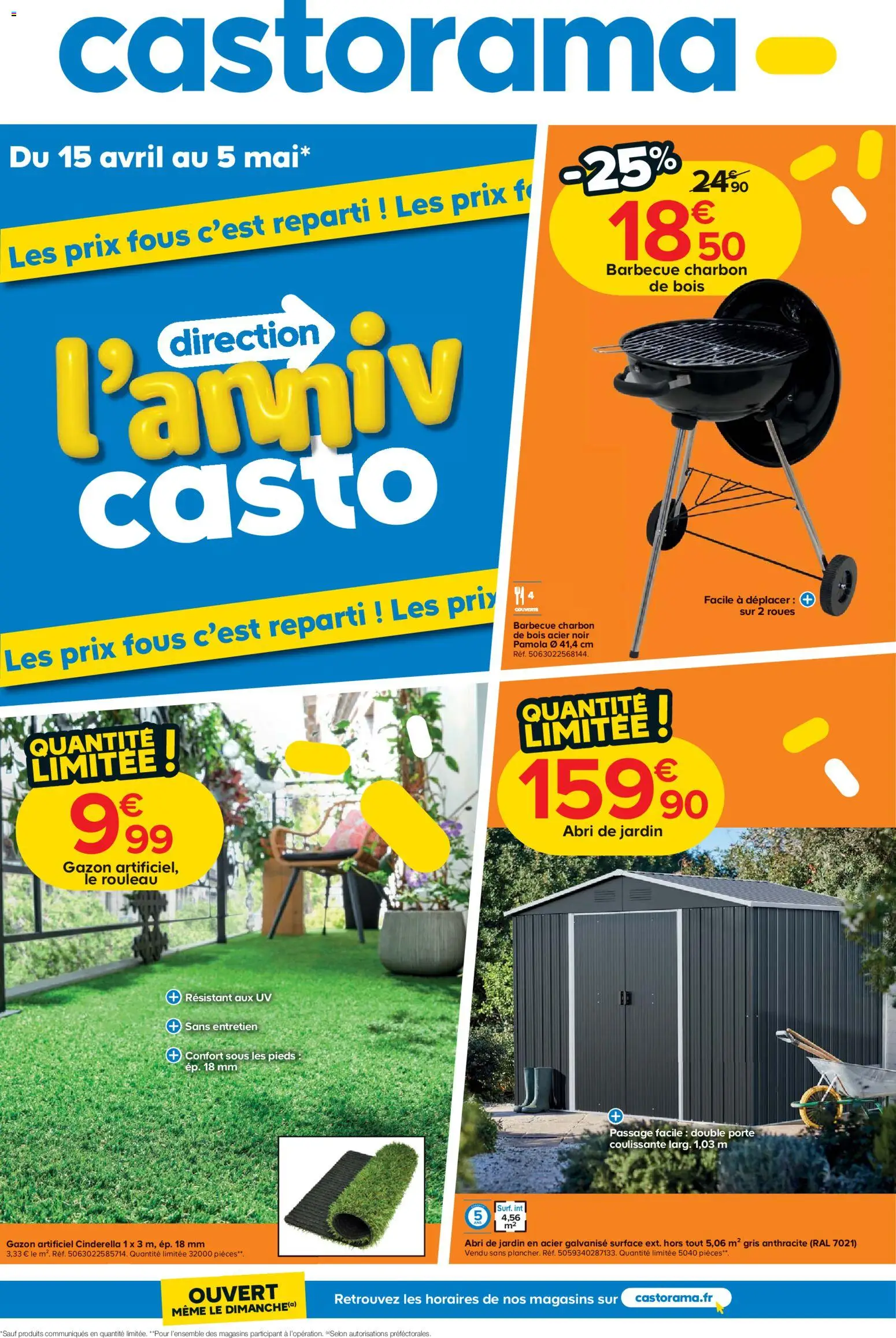 {H1} | Page: 1 | Produits: Barbecue, Barbecue charbon, Gazon, Abri de jardin