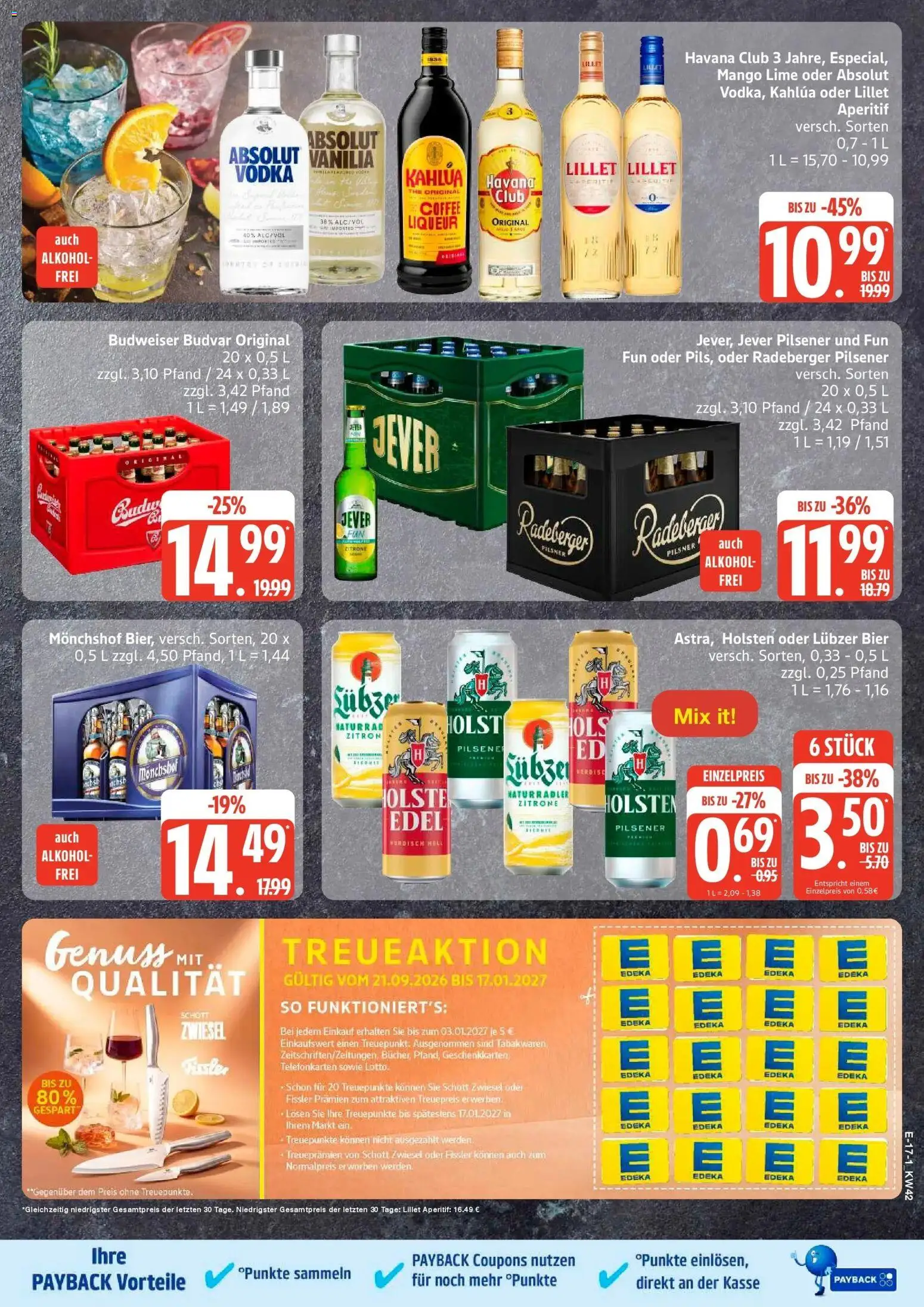 Edeka Prospekt Lübeck (ab 12.10.2026) » Angebote Online | Seite: 27 | Produkte: Havana club, Holsten, Alkohol, Zitrone
