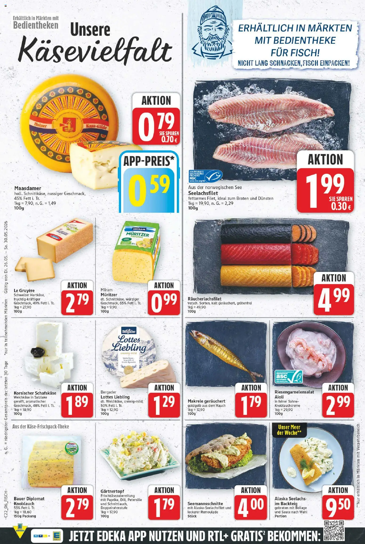 E center Prospekt – gültig ab 26.05.2026 | Seite: 5 | Produkte: Fisch, Knoblauch, Petersilie, Schafskase