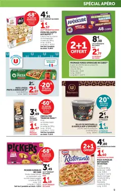 bi1 - Prévisualisation de bi1 Catalogue valide à partir de 09.06.2026 | Page: 9 | Produits: Pizza surgelée, Mozzarella, Fromage, Pizza
