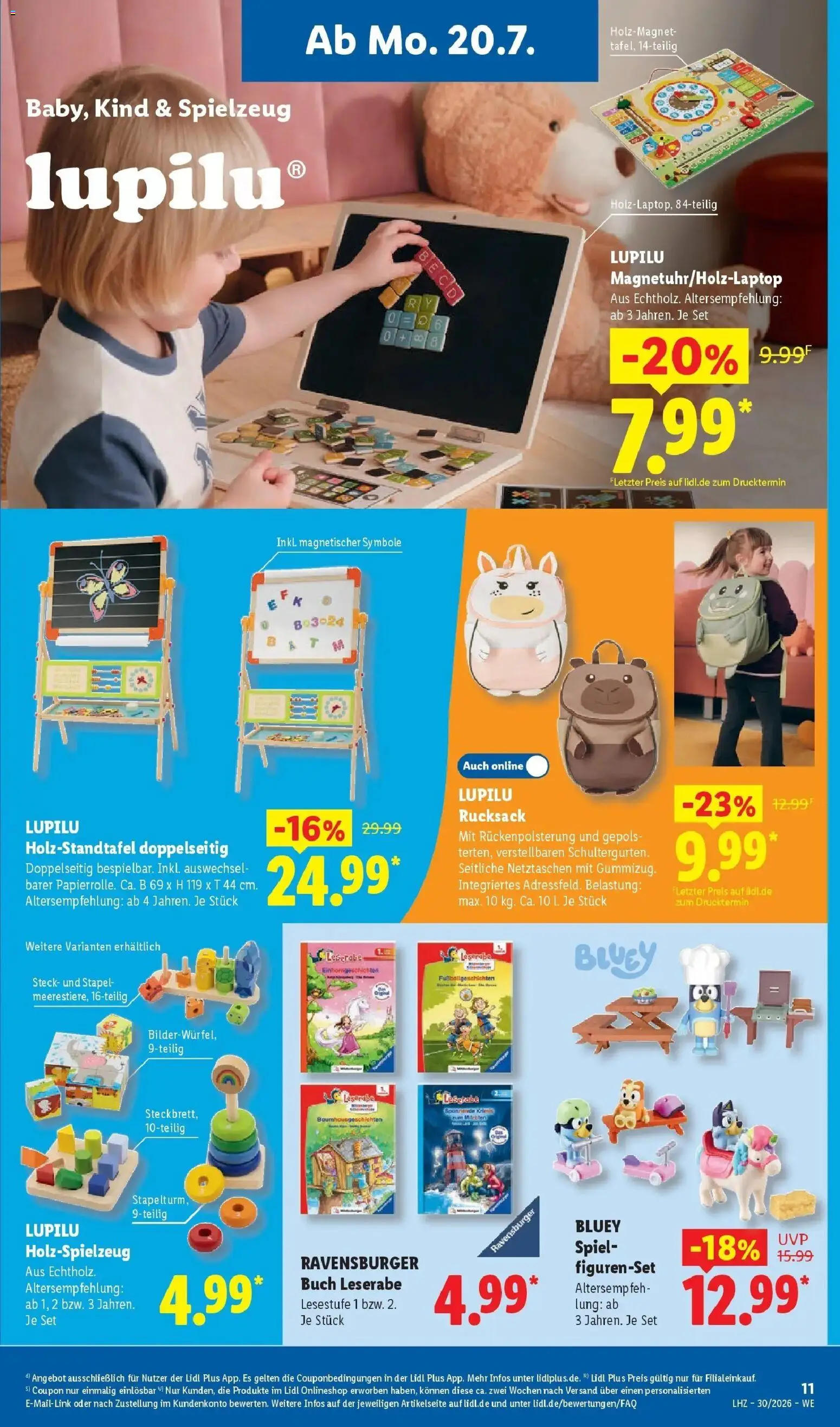 Lidl Prospekt Künzell – gültig ab 20.07.2026 | Seite: 31 | Produkte: Spiel, Rucksack