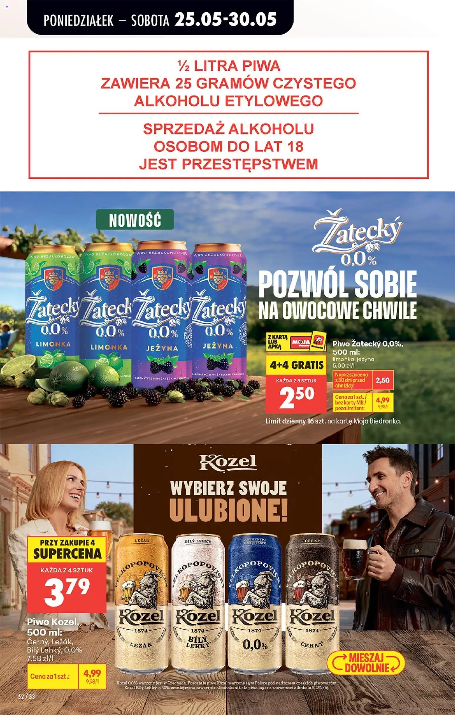 Biedronka Polsko leták od 25.05.2026 | Strana: 54 | Produkty: Kozel