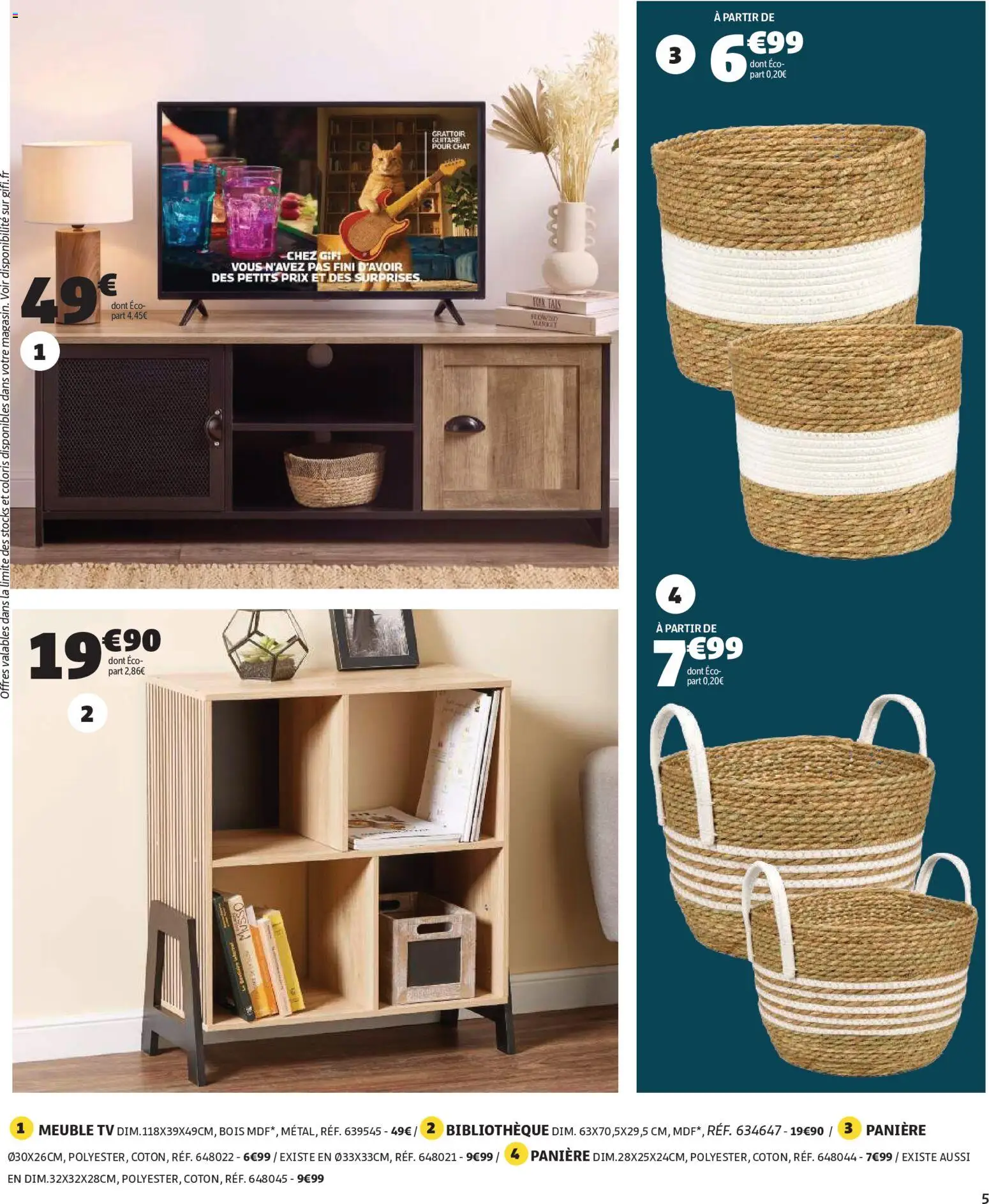 {H1} | Page: 5 | Produits: Meuble, Guitare