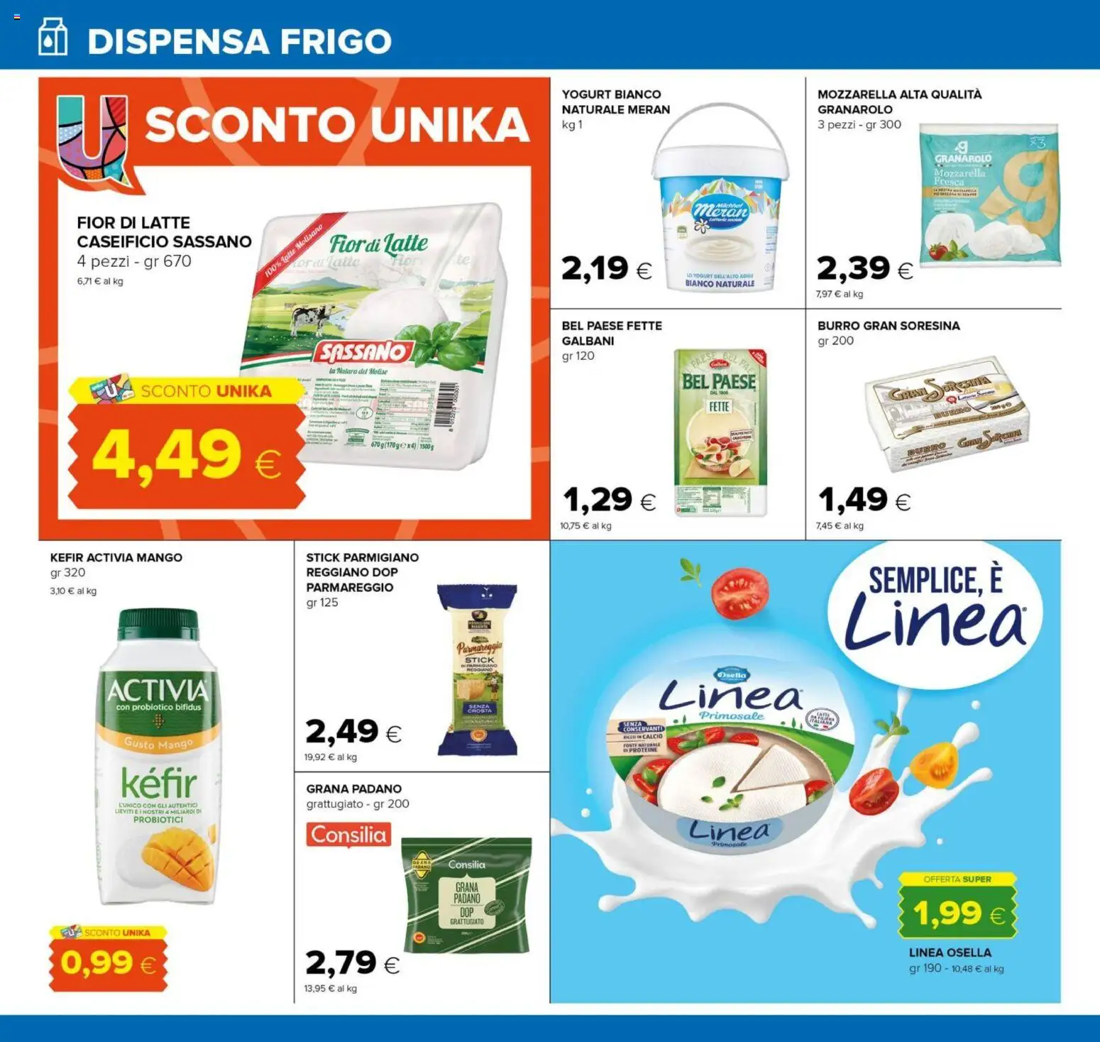 Volantino Oasi del 10/08/2026 | Pagina: 14 | Prodotti: Yogurt, Mozzarella, Latte, Parmigiano reggiano