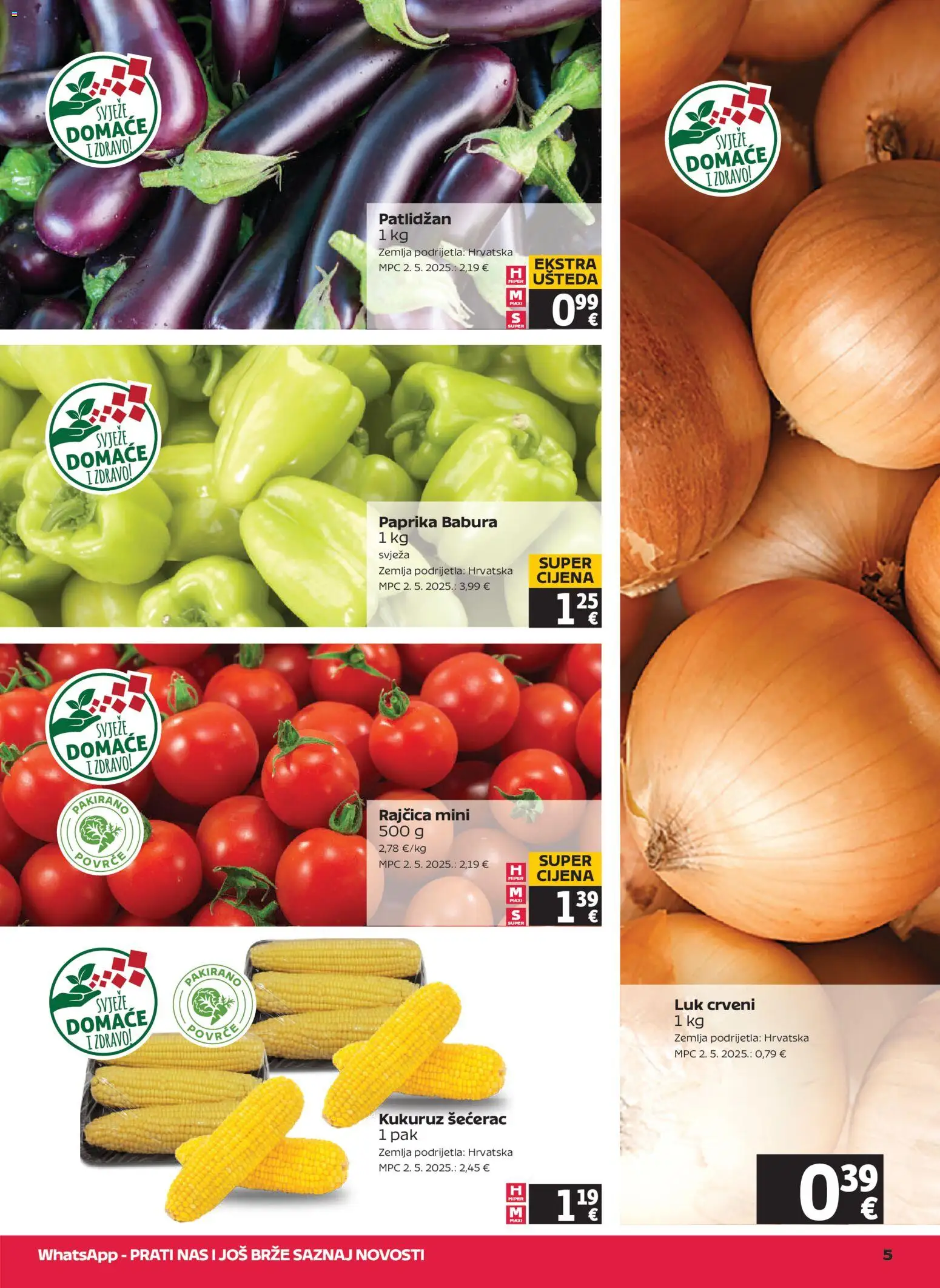 Tommy katalog | vrijedi od 06.08.2026 | Stranica: 5 | Proizvodi: Kukuruz, Luk, Povrće, Rajčica