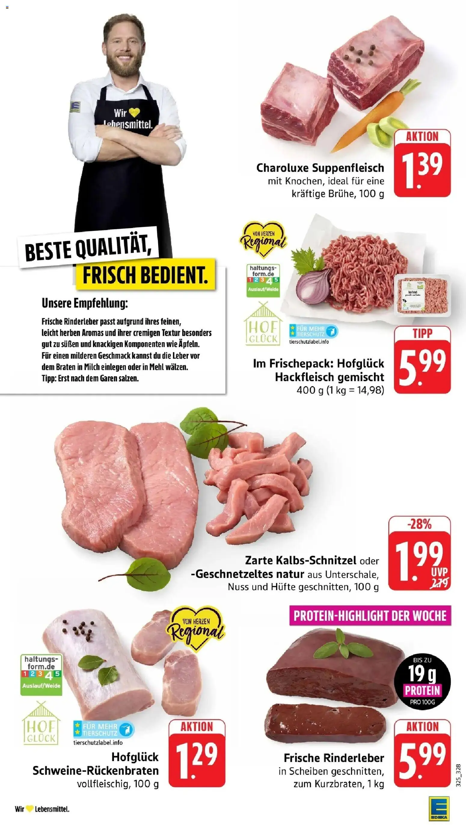 Edeka Prospekt Raunheim (ab 05.10.2026) » Angebote Online | Seite: 8 | Produkte: Mehl, Milch, Suppenfleisch, Hackfleisch