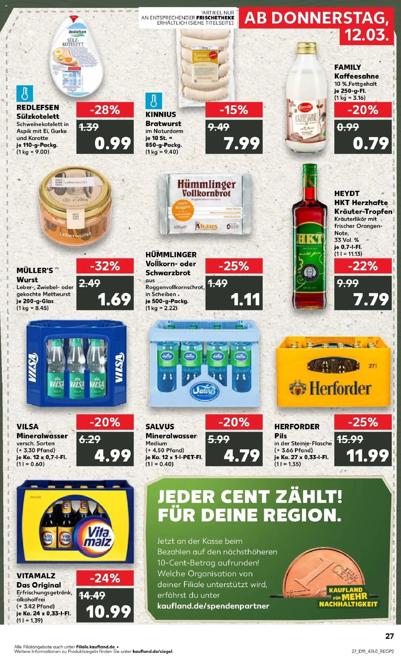 Kaufland Prospekt Meppen	 – gültig ab 09.03.2026 | Seite: 39 | Produkte: Pils, Orangen, Wurst, Karotte